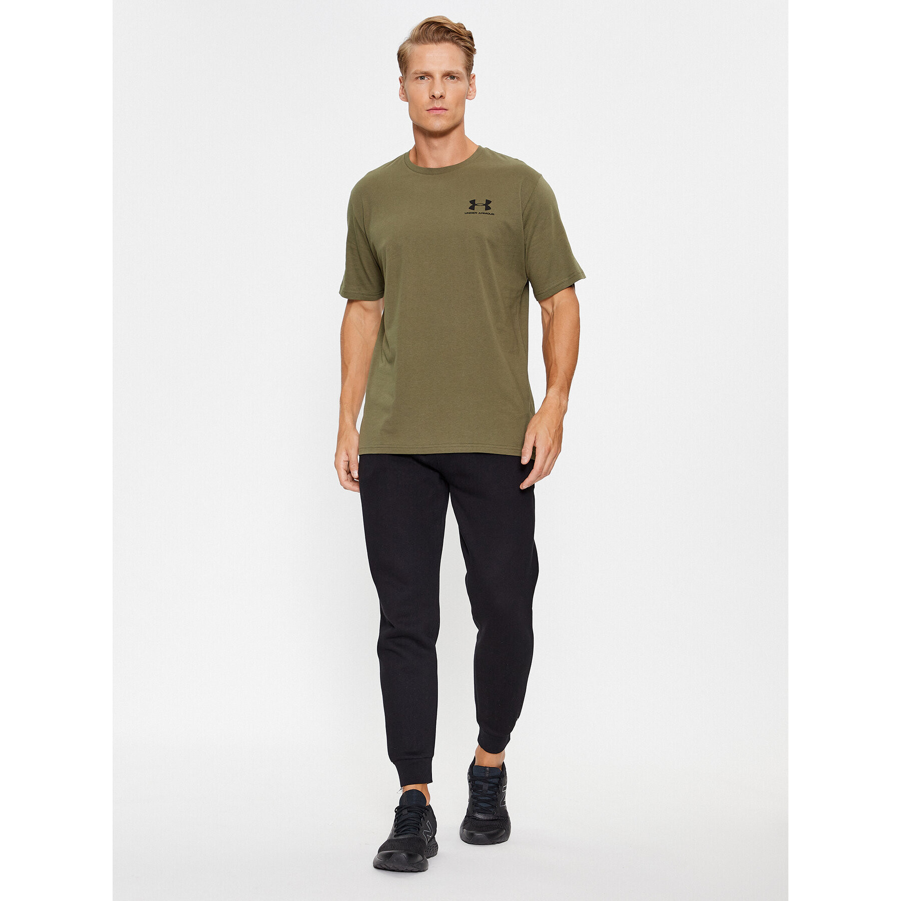 Under Armour Tricou Ua M Sportstyle Lc Ss 1326799 Kaki Loose Fit - Pled.ro