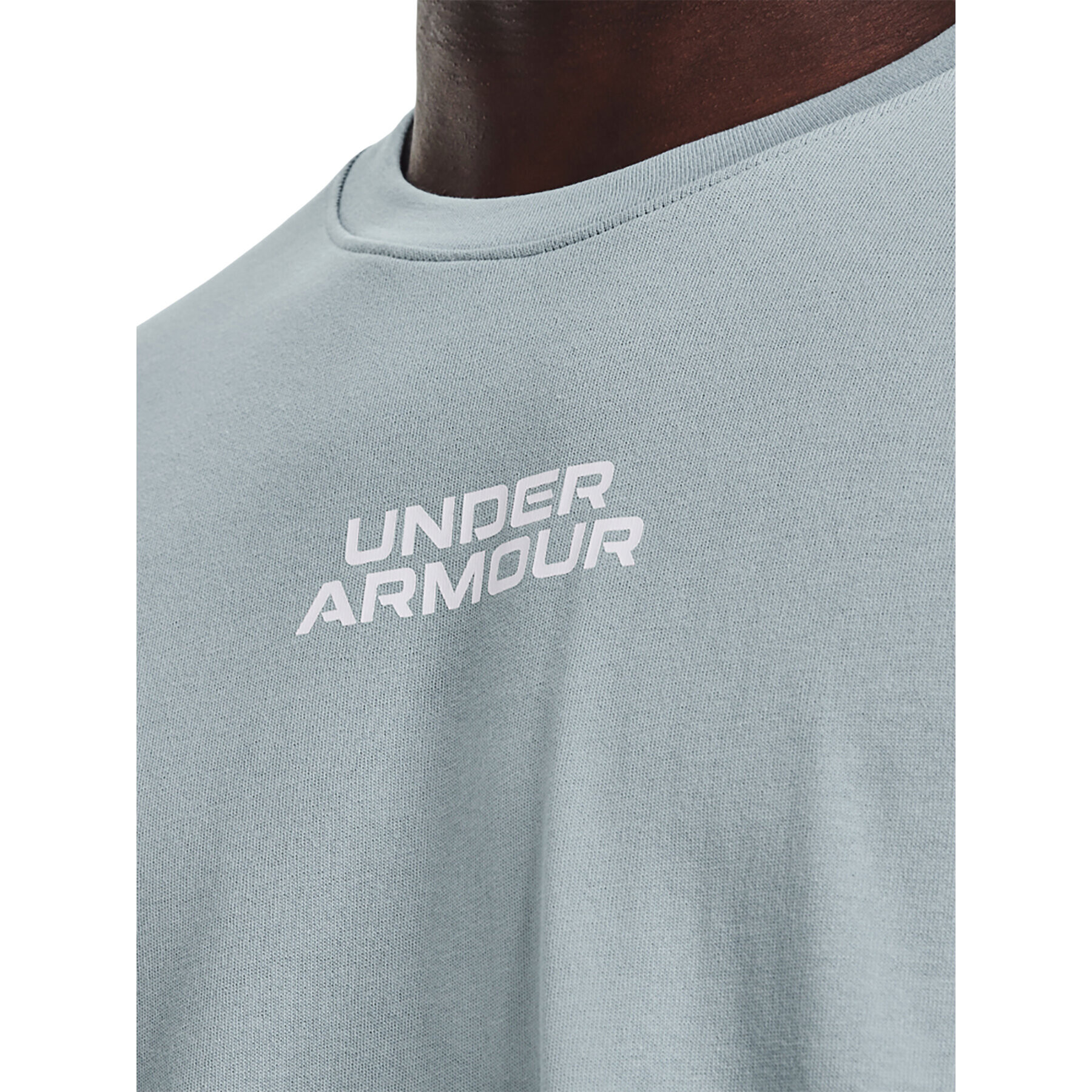 Under Armour Tricou UA OUTLINE HEAVYWEIGHT SS 1379109 Albastru Regular Fit - Pled.ro