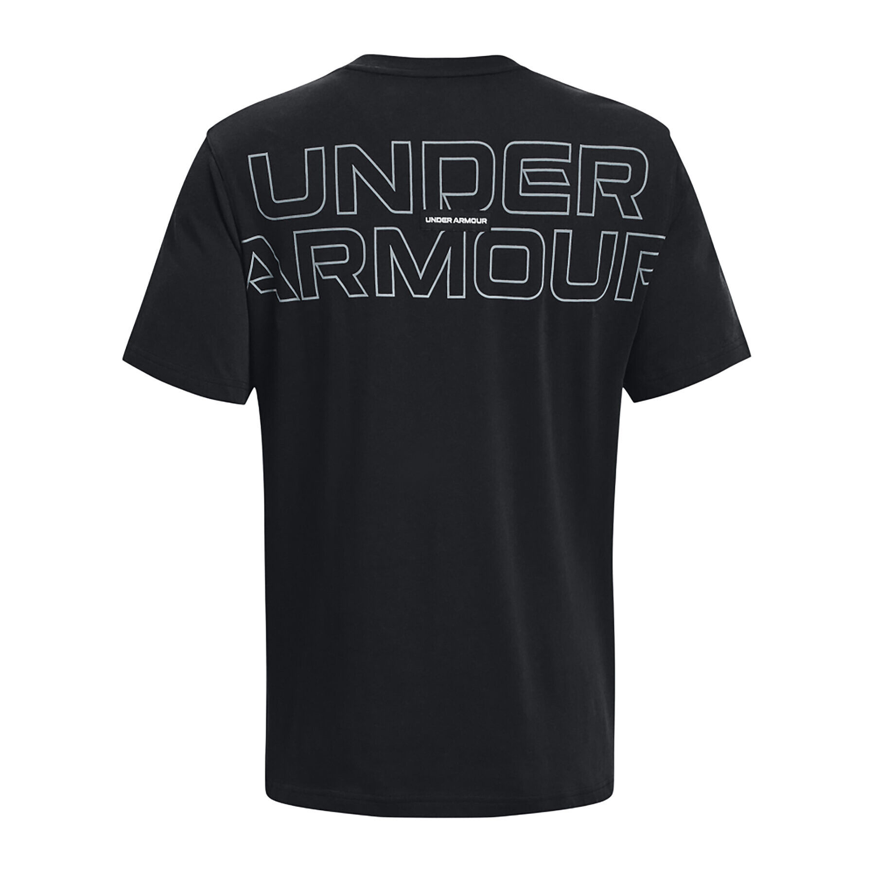 Under Armour Tricou UA OUTLINE HEAVYWEIGHT SS 1379109 Negru Regular Fit - Pled.ro