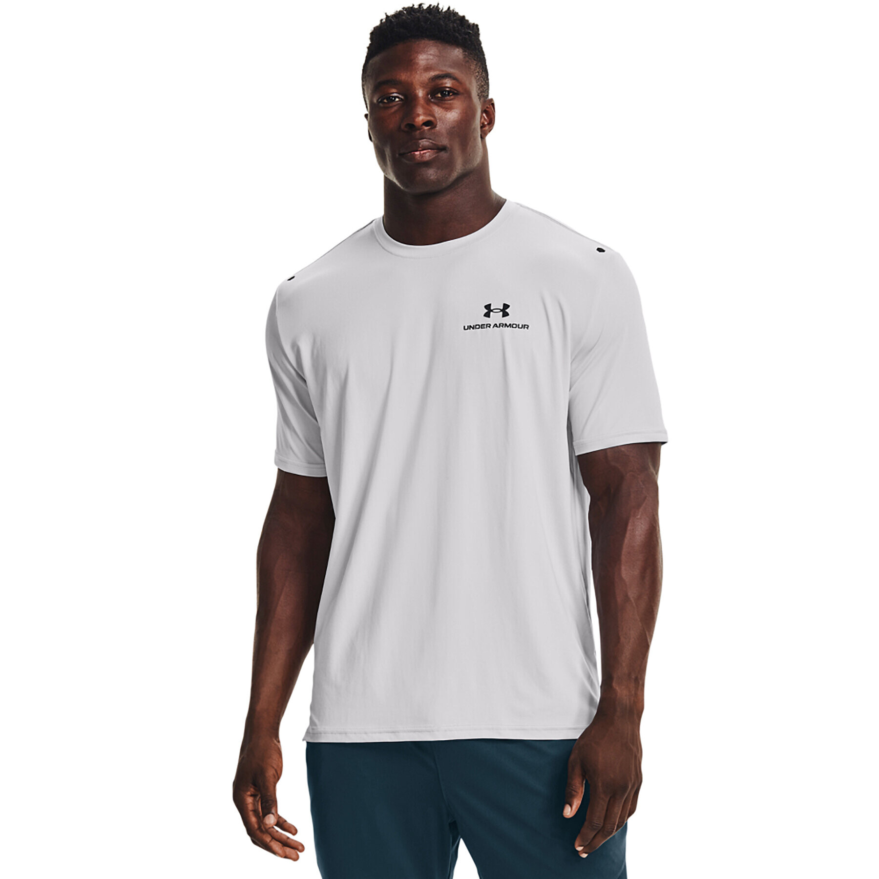 Under Armour Tricou UA Rush Energy SS 1366138 Gri Regular Fit - Pled.ro