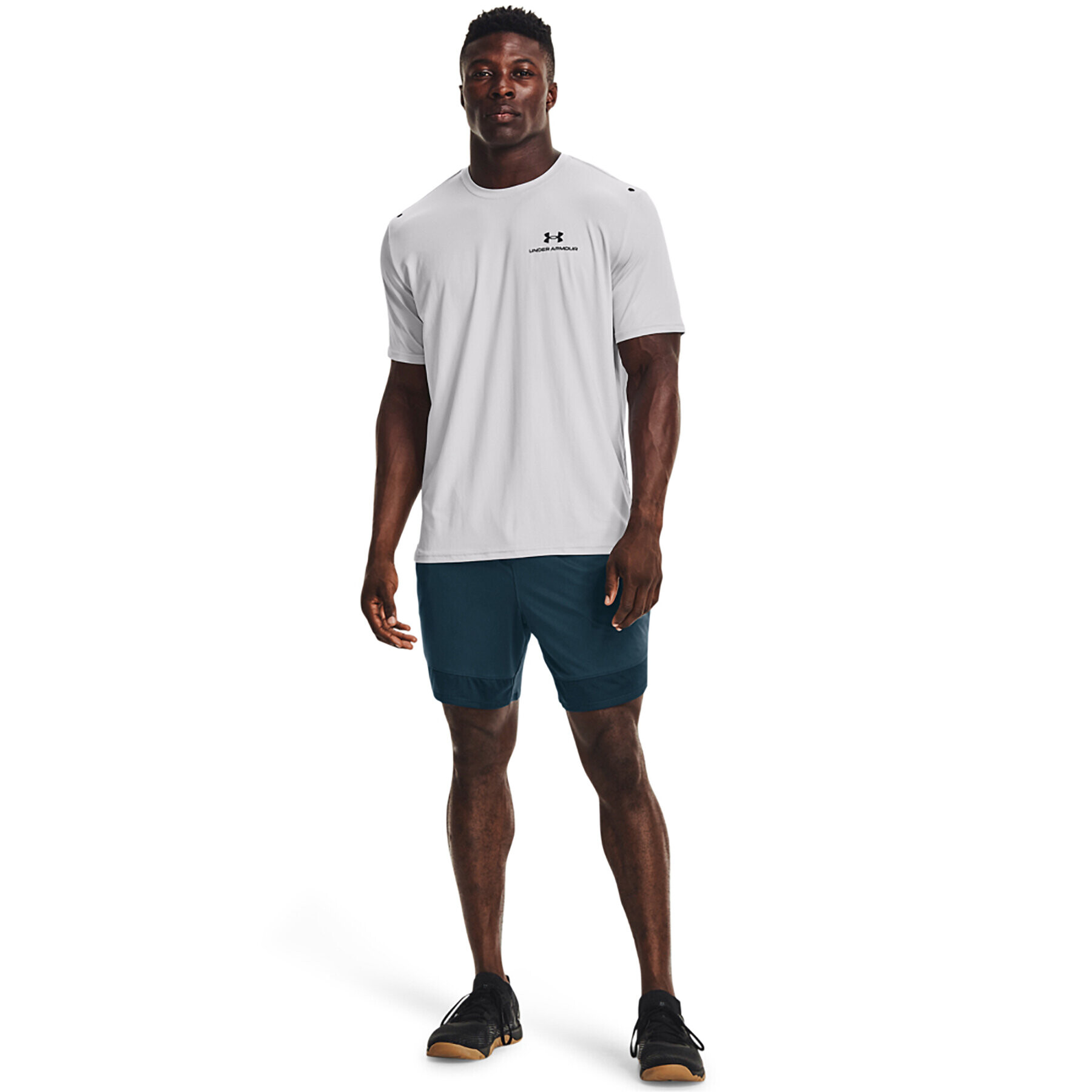 Under Armour Tricou UA Rush Energy SS 1366138 Gri Regular Fit - Pled.ro