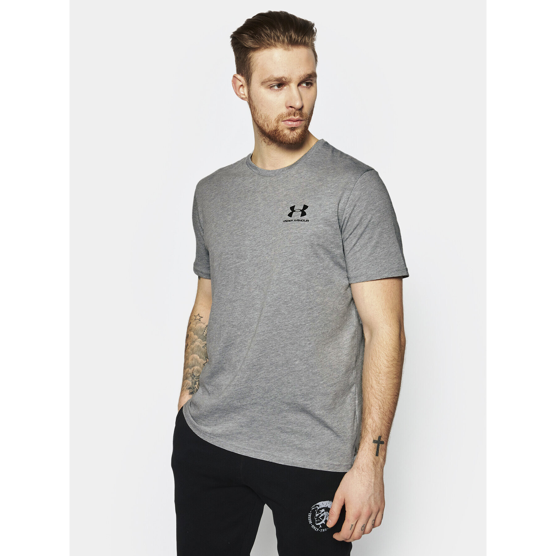 Under Armour Tricou UA Sportstyle 1326799 Gri Loose Fit - Pled.ro