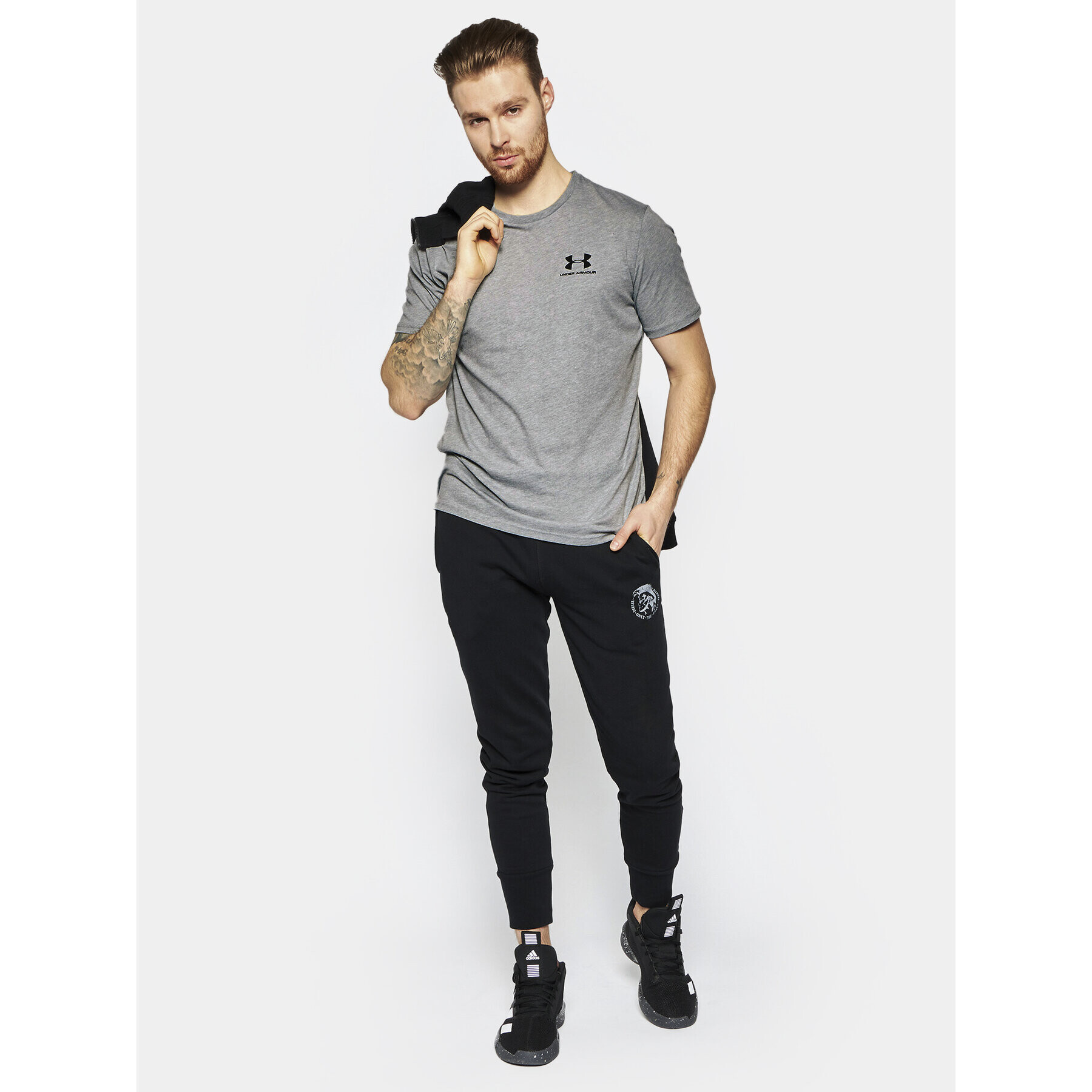 Under Armour Tricou UA Sportstyle 1326799 Gri Loose Fit - Pled.ro