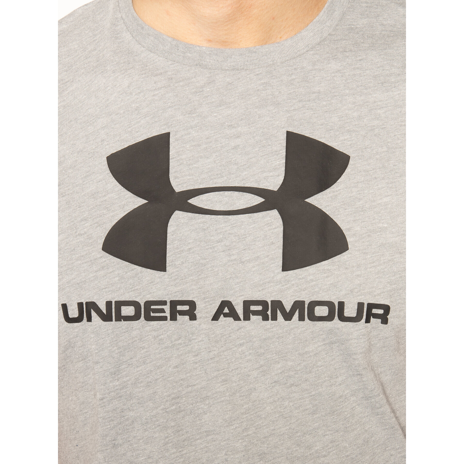 Under Armour Tricou Ua Sportstyle Logo 1329590 Gri Regular Fit - Pled.ro