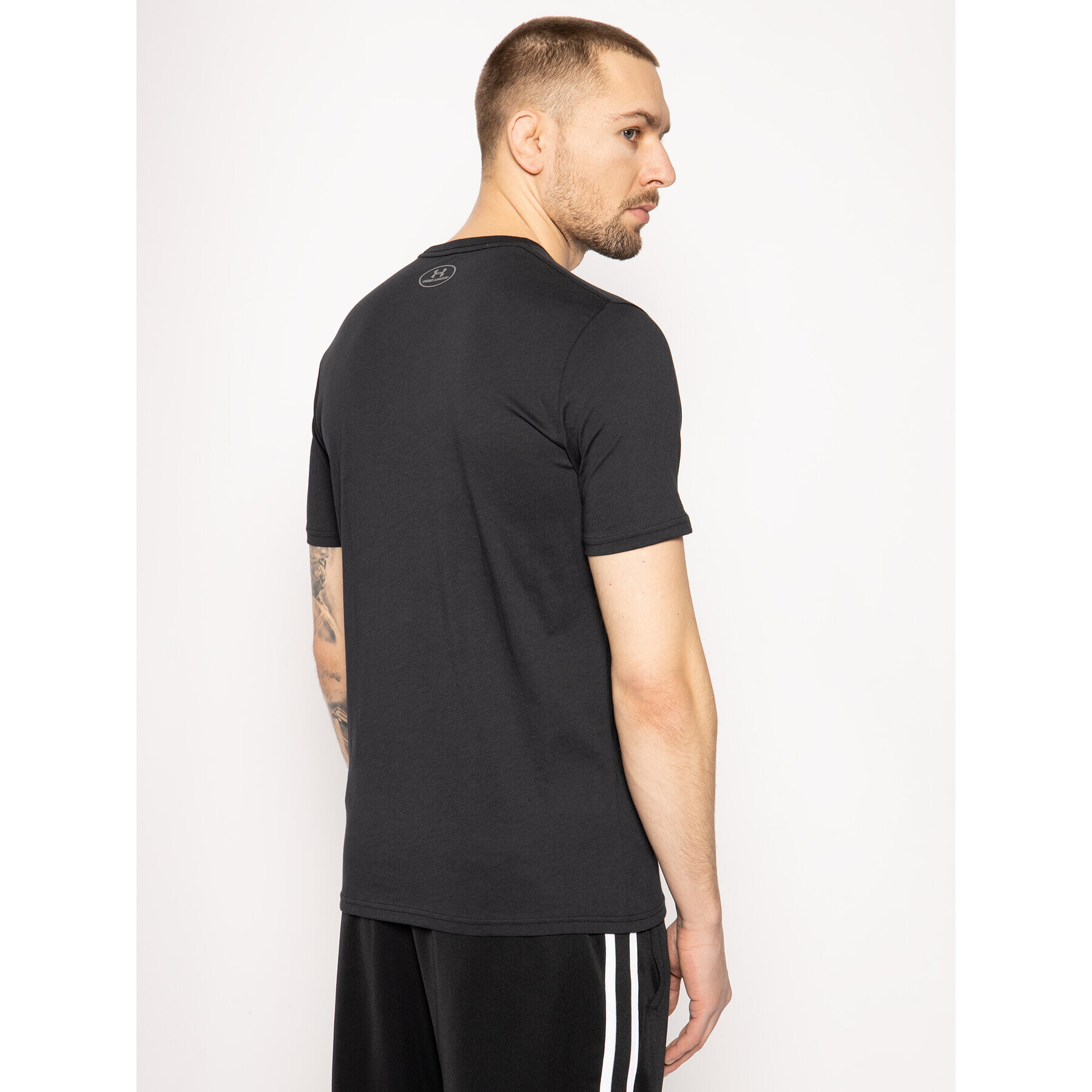 Under Armour Tricou Ua Sportstyle Logo 1329590 Negru Regular Fit - Pled.ro