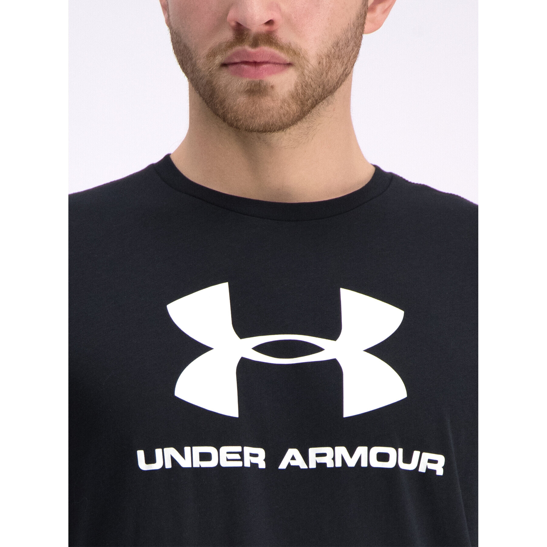 Under Armour Tricou Ua Sportstyle Logo 1329590 Negru Regular Fit - Pled.ro