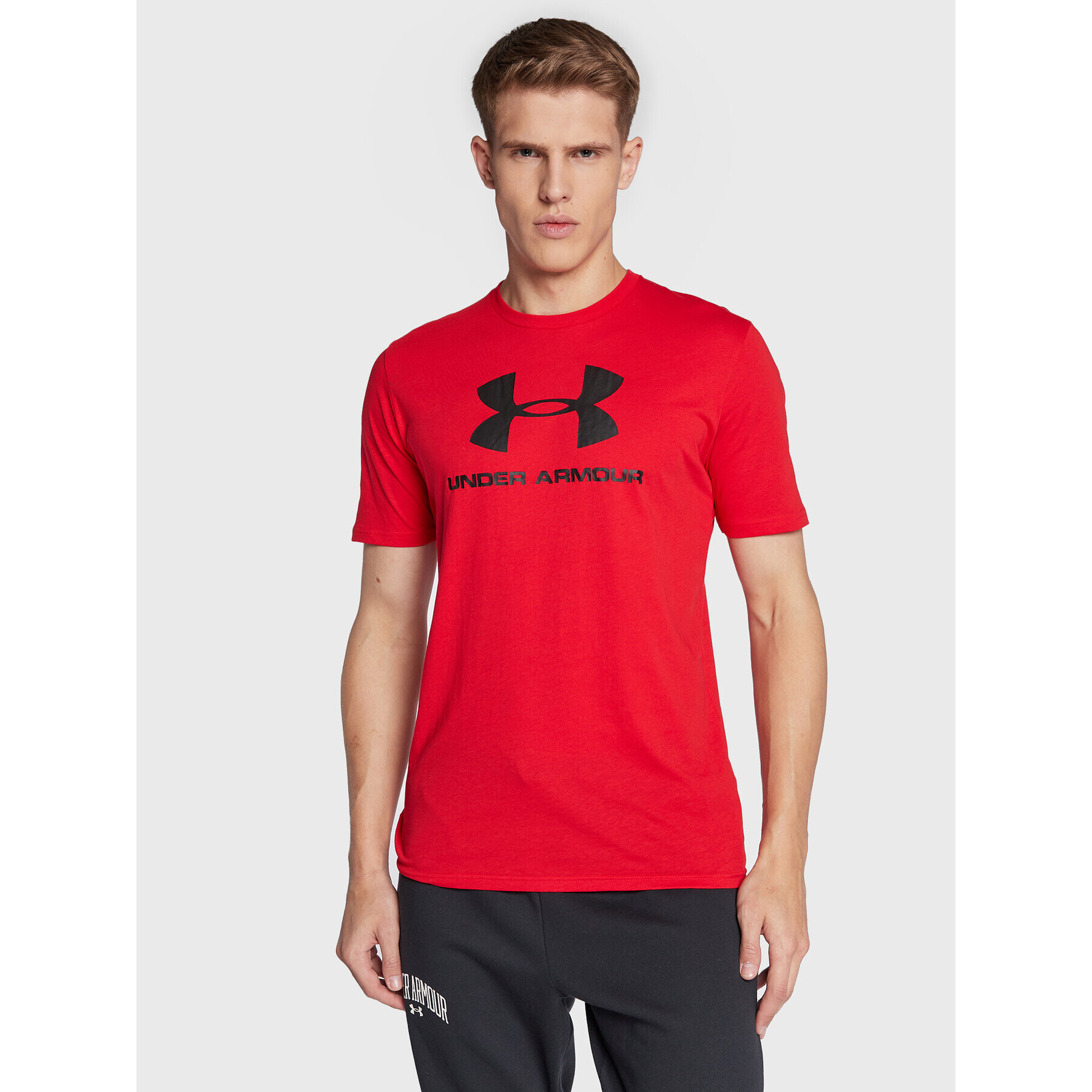 Under Armour Tricou Ua Sportstyle Logo 1329590 Roșu Loose Fit - Pled.ro