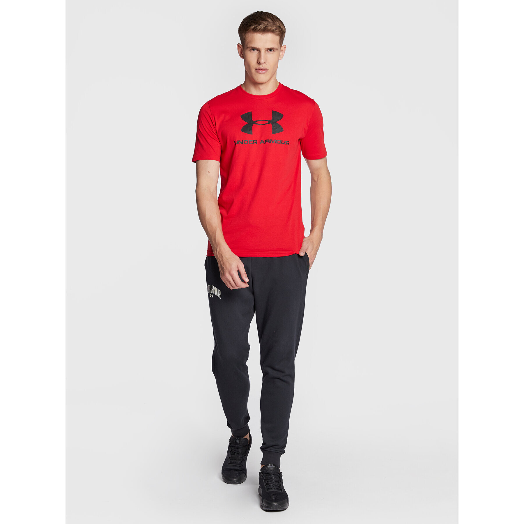 Under Armour Tricou Ua Sportstyle Logo 1329590 Roșu Loose Fit - Pled.ro