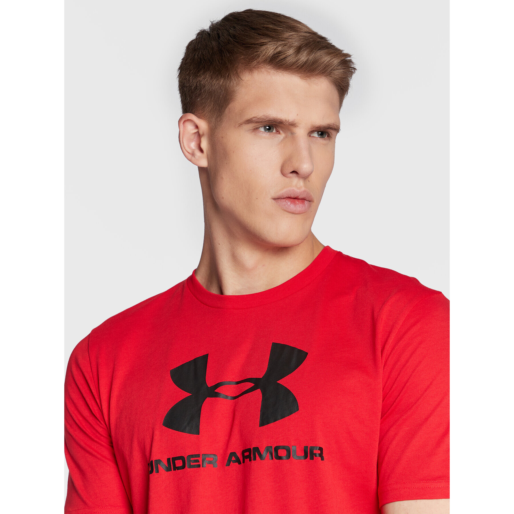 Under Armour Tricou Ua Sportstyle Logo 1329590 Roșu Loose Fit - Pled.ro