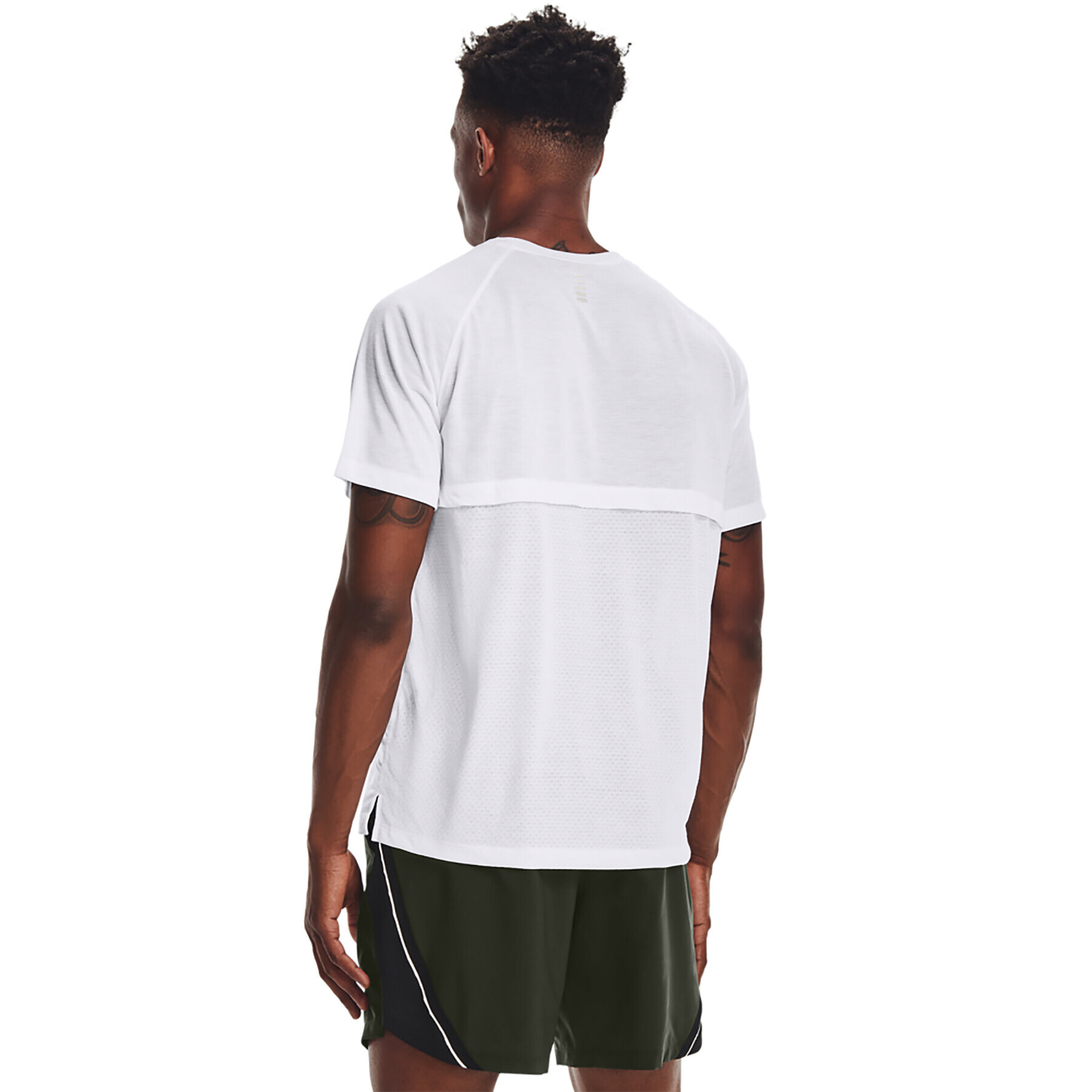 Under Armour Tricou UA STREAKER TEE 1361469 Alb Regular Fit - Pled.ro