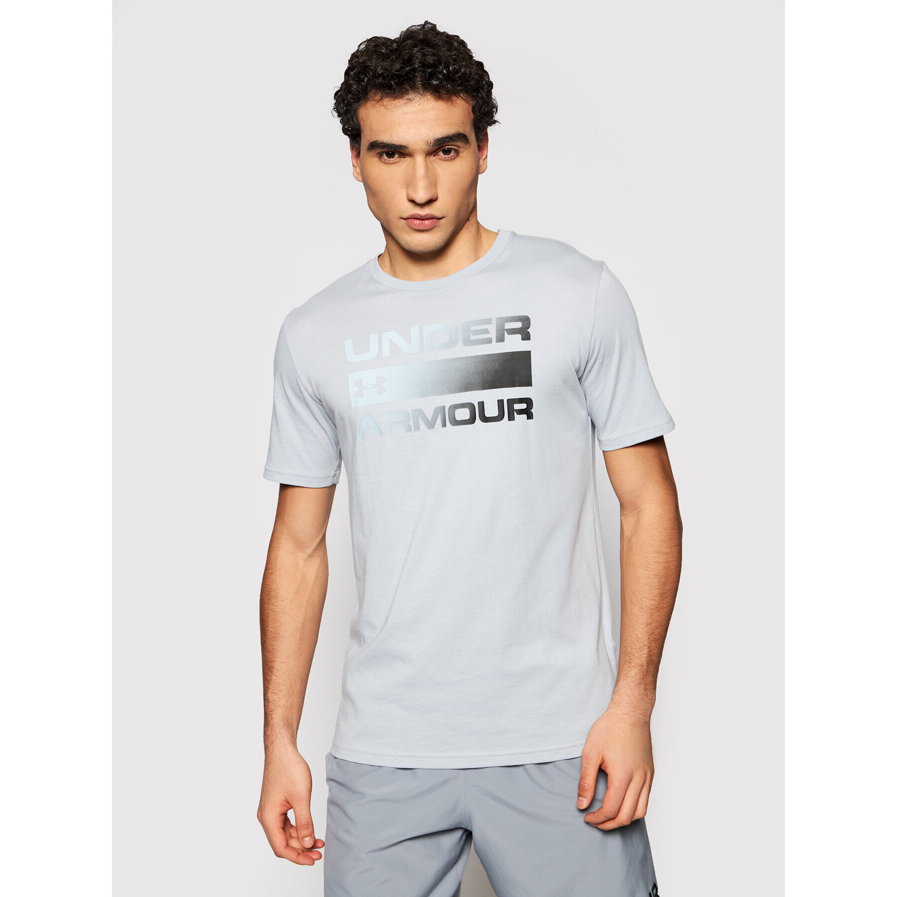 Under Armour Tricou Ua Team Issue Wordmark 1329582 Gri Loose Fit - Pled.ro