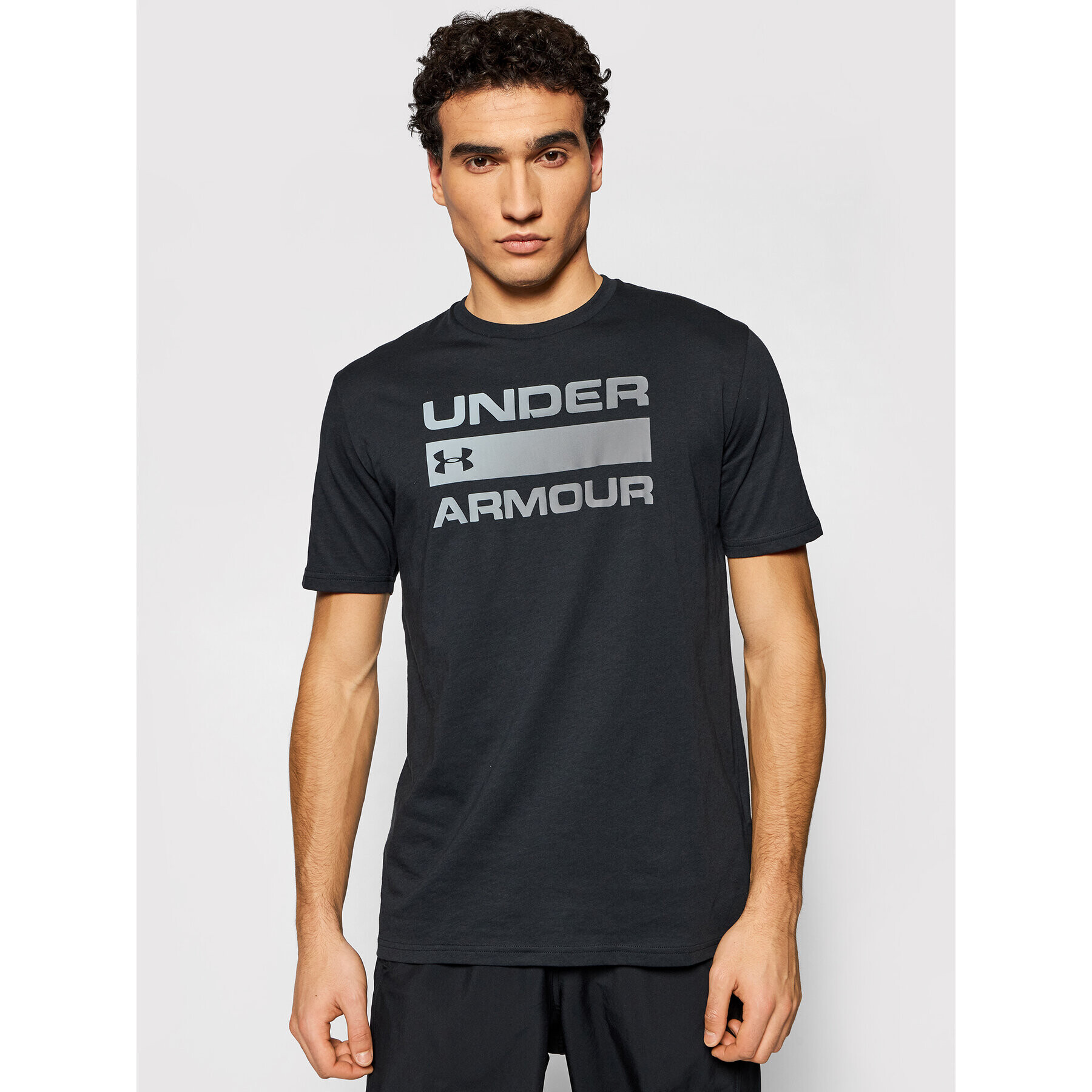 Under Armour Tricou Ua Team Issue Wordmark 1329582 Negru Loose Fit - Pled.ro