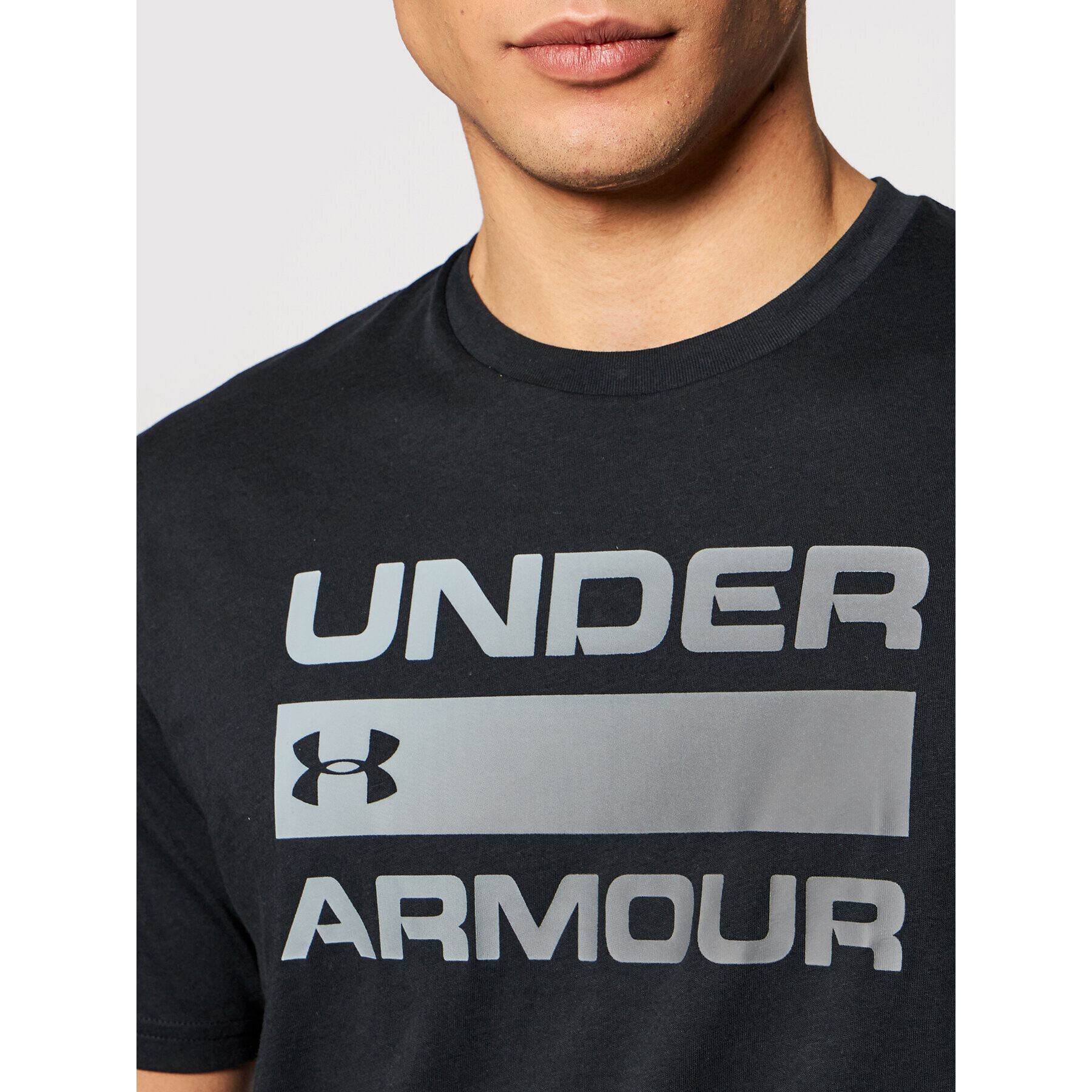 Under Armour Tricou Ua Team Issue Wordmark 1329582 Negru Loose Fit - Pled.ro