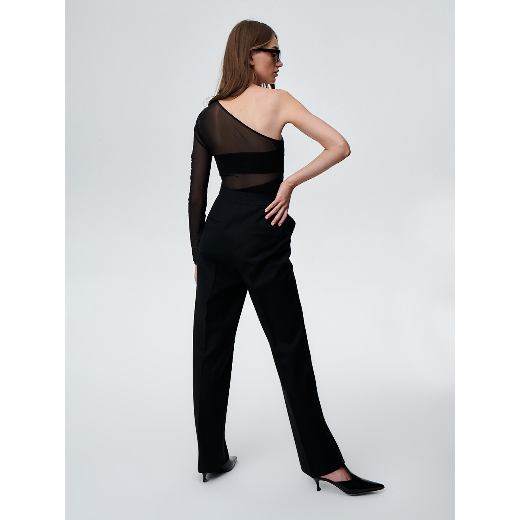 Undress Code Pantaloni din material Dolce 602 Negru Relaxed Fit - Pled.ro