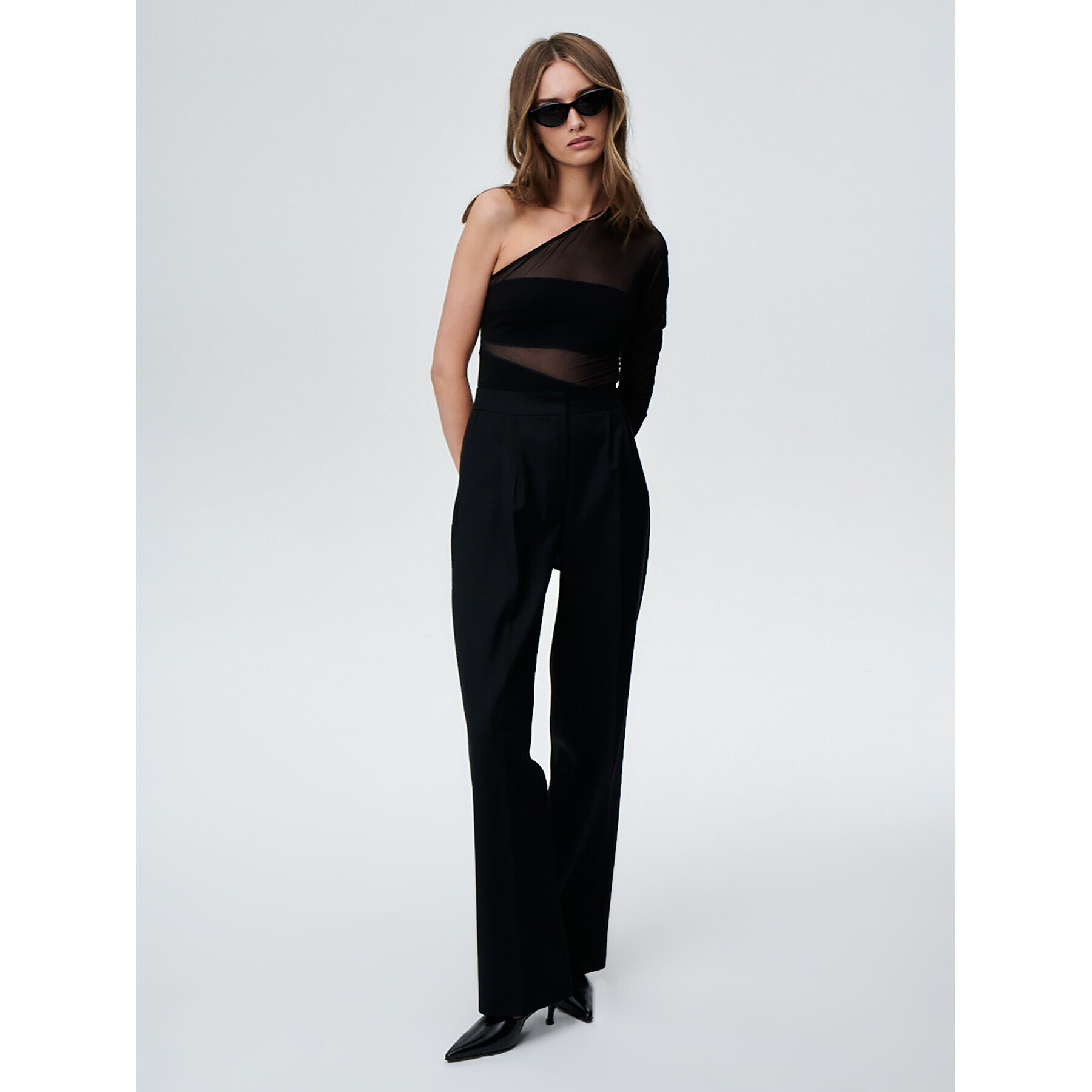 Undress Code Pantaloni din material Dolce 602 Negru Relaxed Fit - Pled.ro