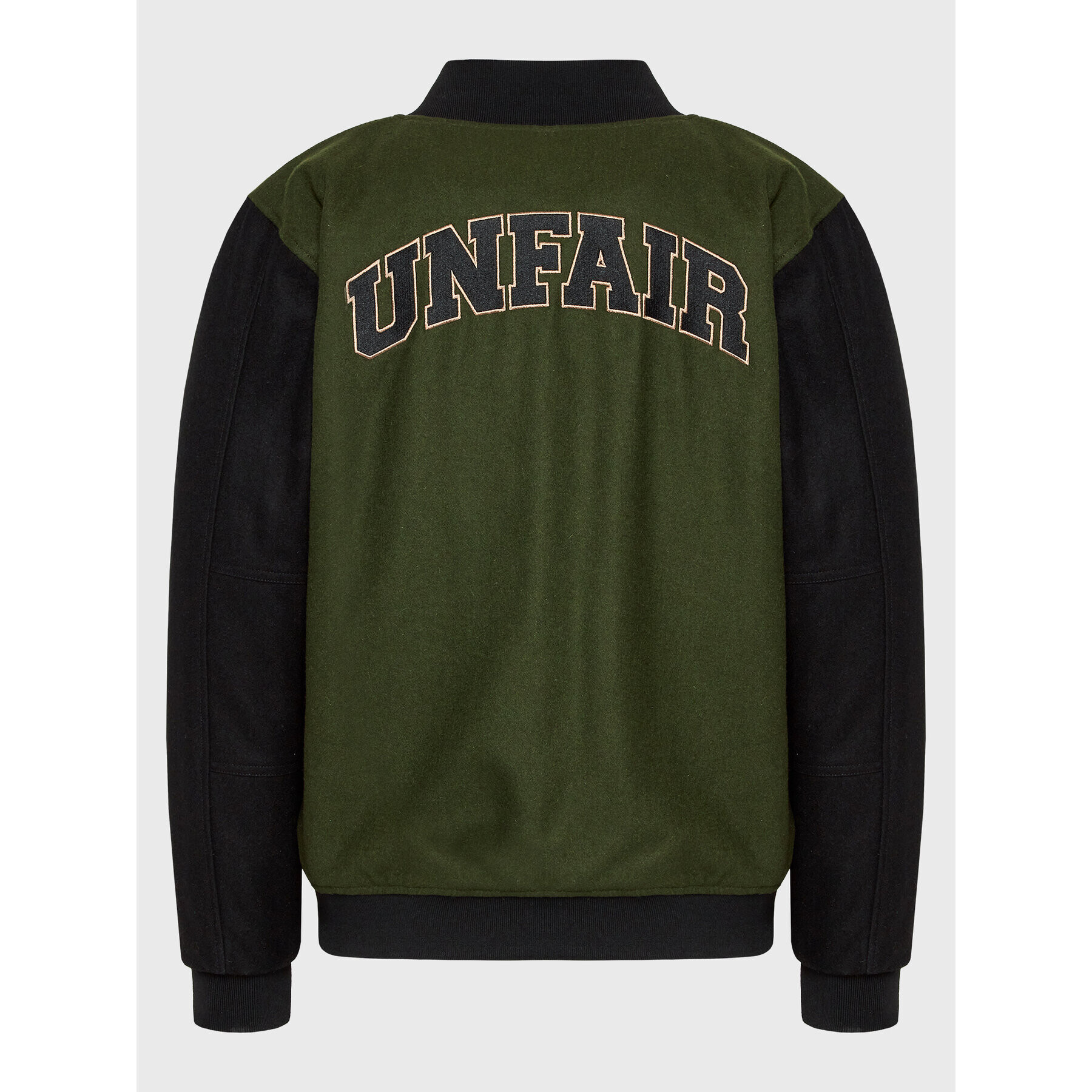 Unfair Athletics Geacă bomber Two Side Collage UNFR23-041 Verde Comfortable Fit - Pled.ro