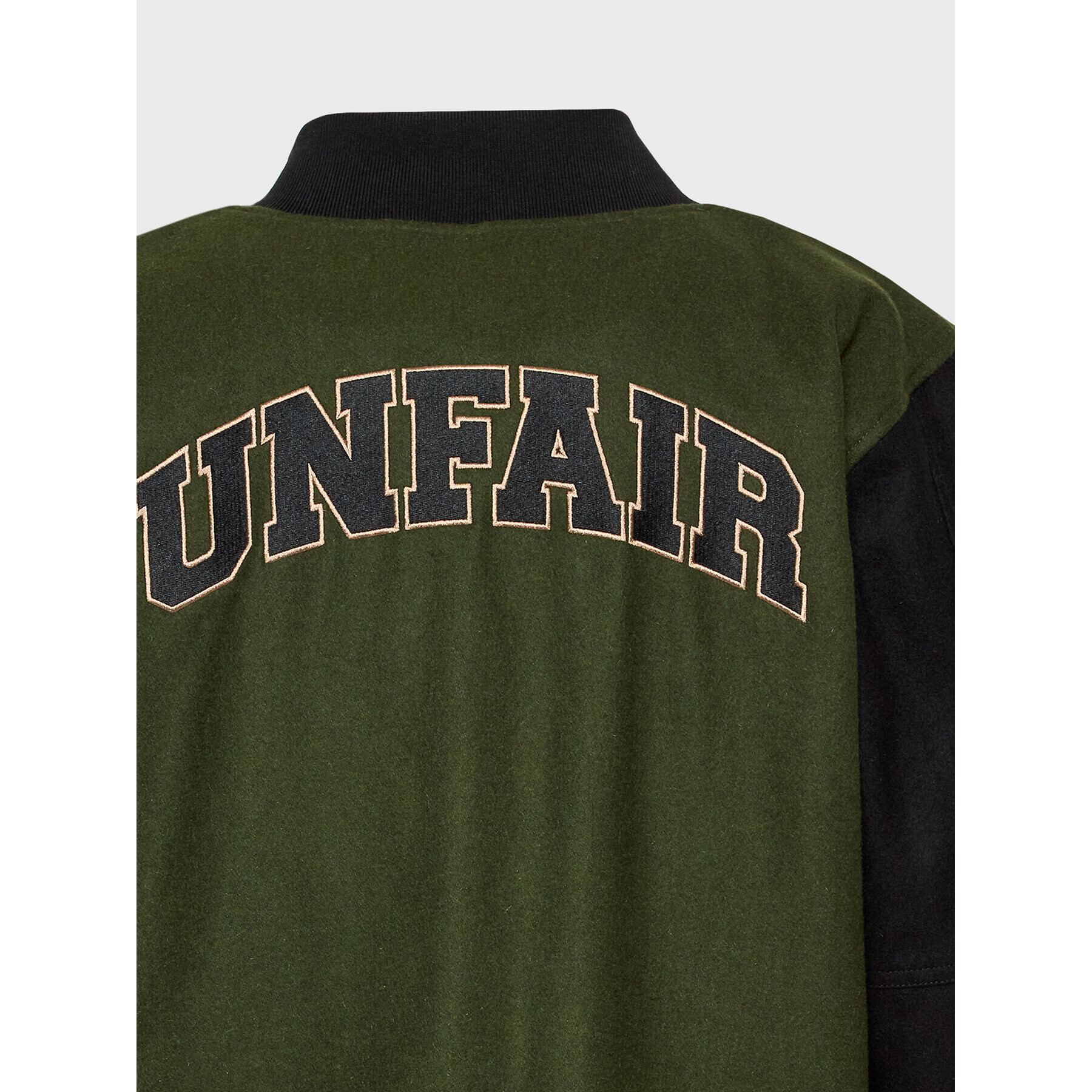 Unfair Athletics Geacă bomber Two Side Collage UNFR23-041 Verde Comfortable Fit - Pled.ro