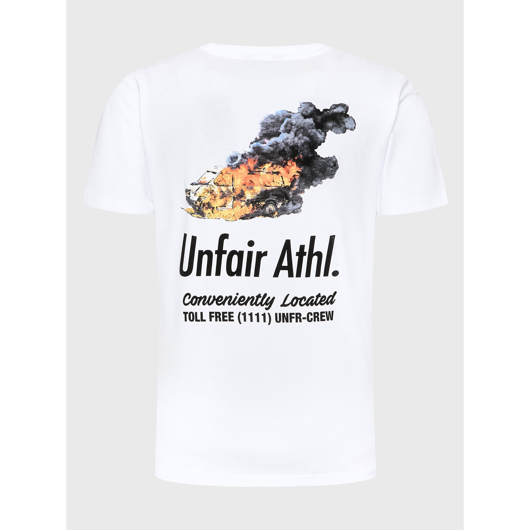 Unfair Athletics Tricou Emergency UNFR23-004 Alb Regular Fit - Pled.ro