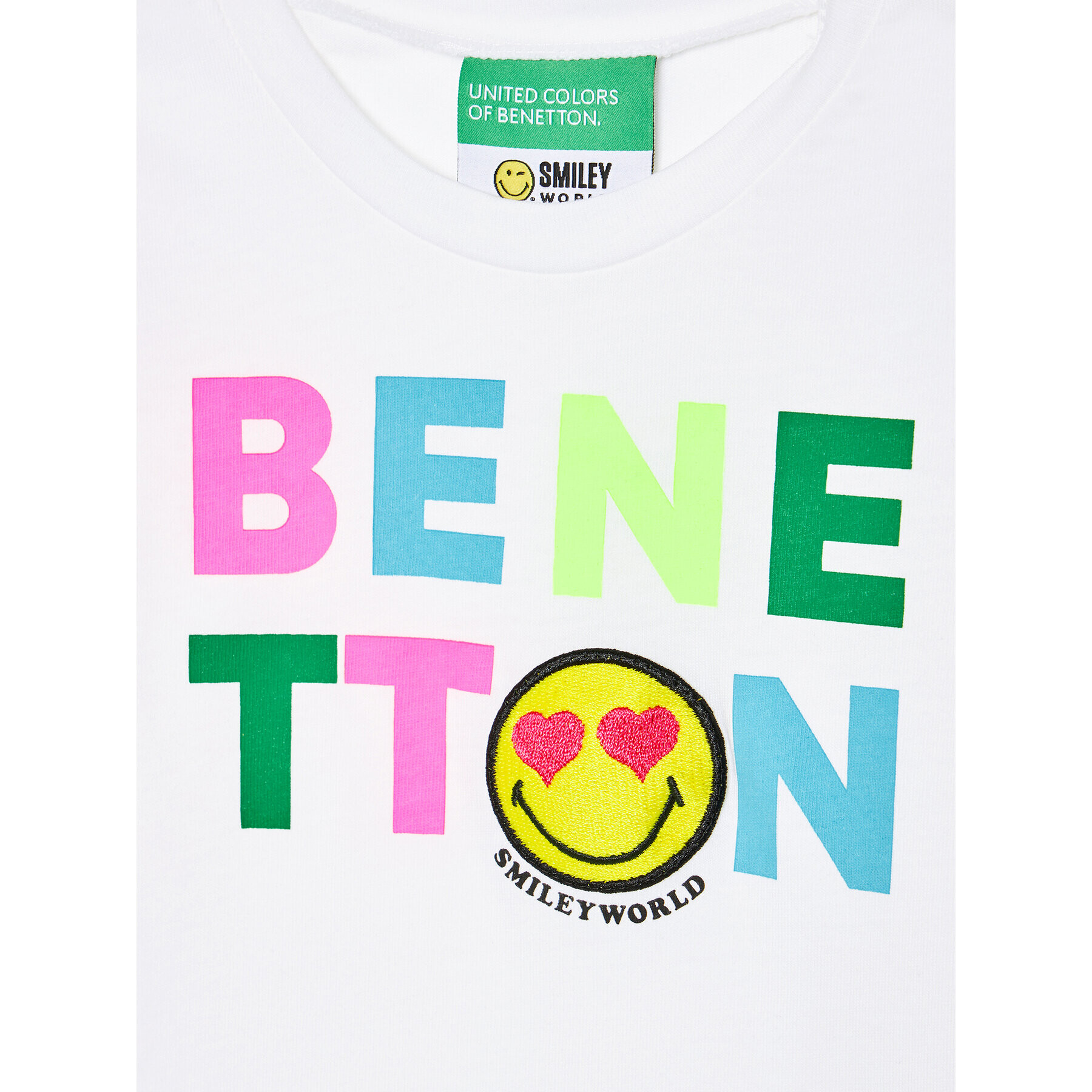 United Colors Of Benetton Bluză 3096C15E3 Alb Regular Fit - Pled.ro