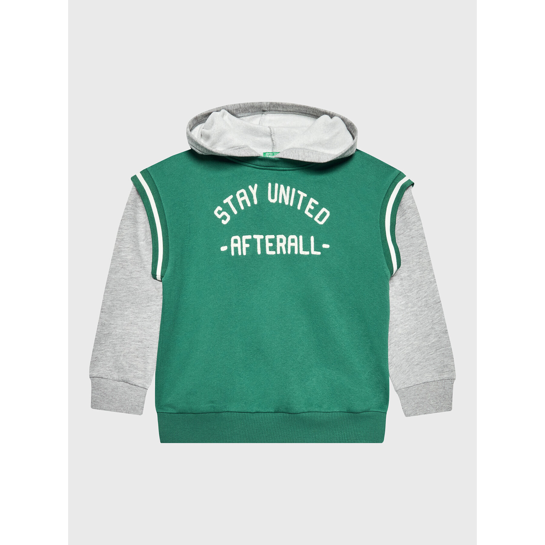 United Colors Of Benetton Bluză 30UNC201L Verde Regular Fit - Pled.ro