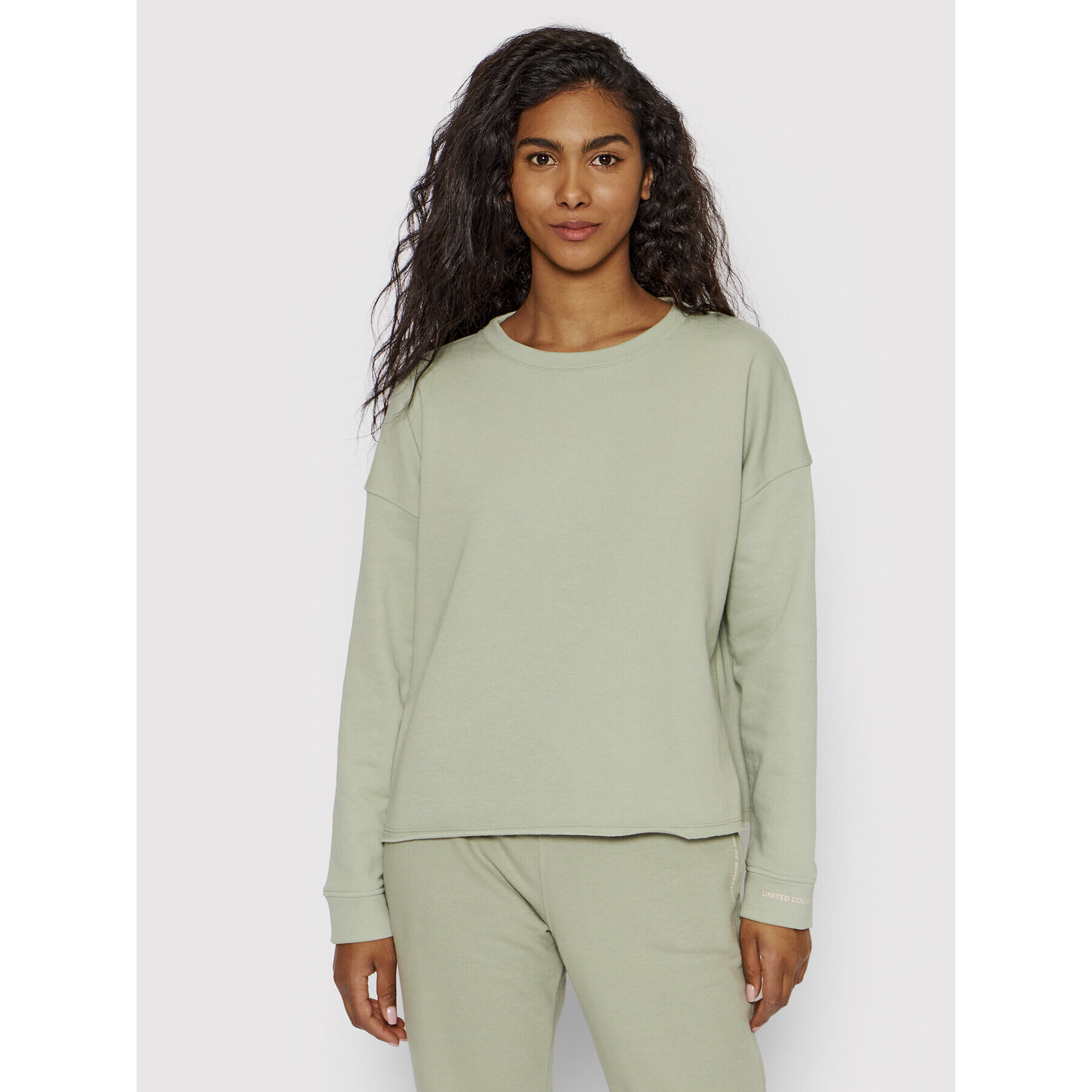 United Colors Of Benetton Bluză 31NB3M01A Verde Regular Fit - Pled.ro