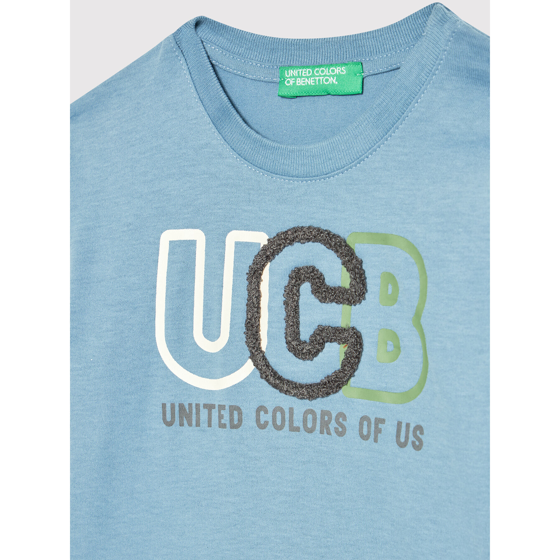 United Colors Of Benetton Bluză 3ATNC15F2 Albastru Regular Fit - Pled.ro