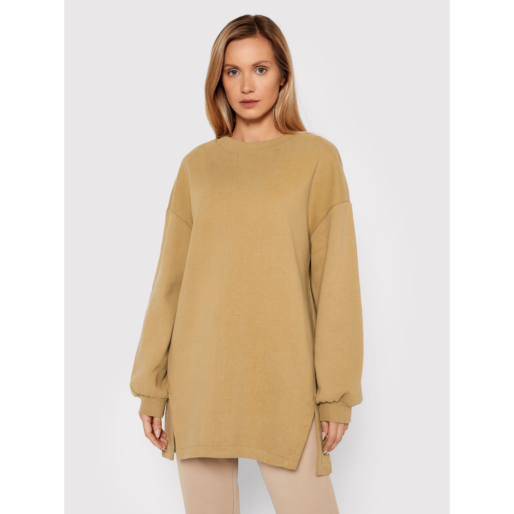 United Colors Of Benetton Bluză 3EB5D100T Maro Oversize - Pled.ro