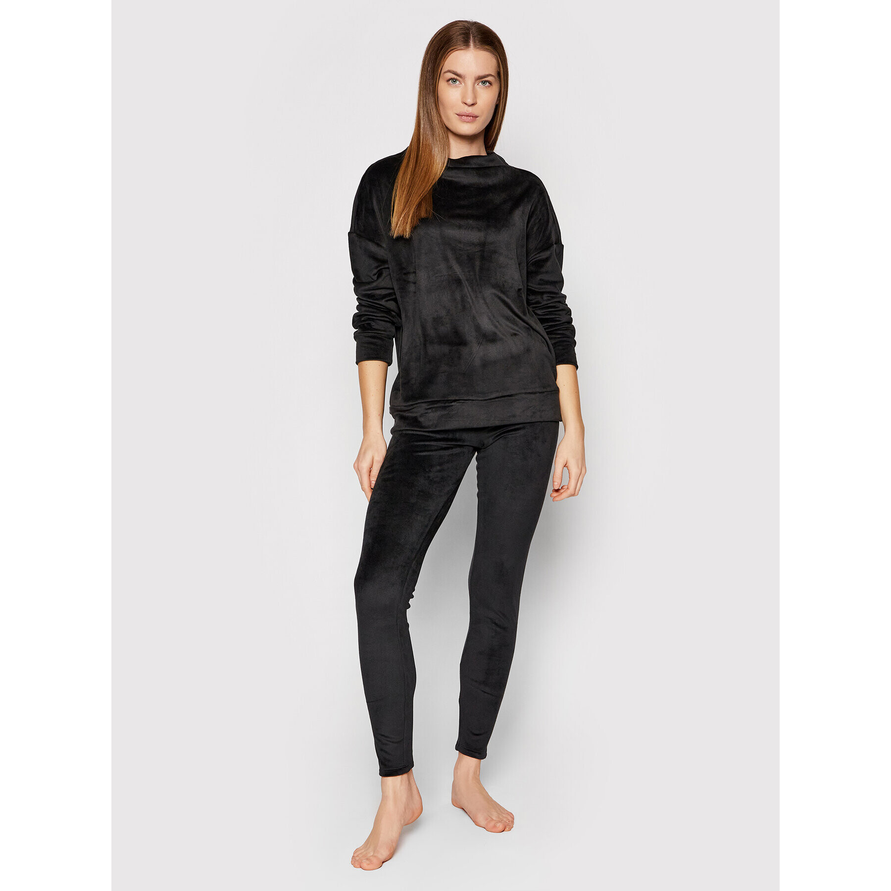 United Colors Of Benetton Bluză 3FBQ3M00I Negru Regular Fit - Pled.ro