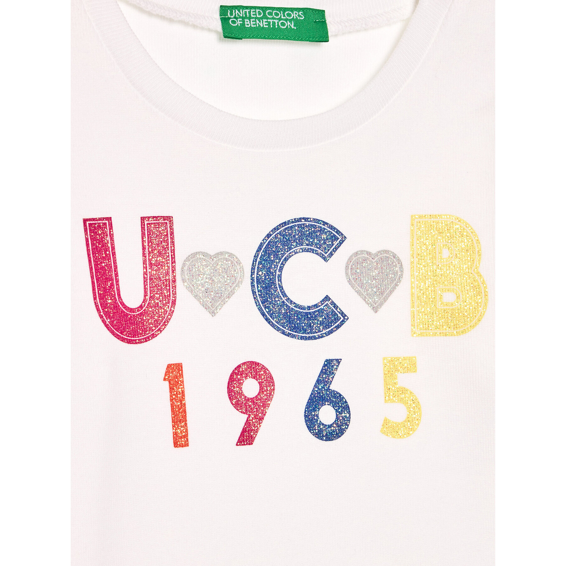 United Colors Of Benetton Bluză 3I9WC151Q Alb Regular Fit - Pled.ro