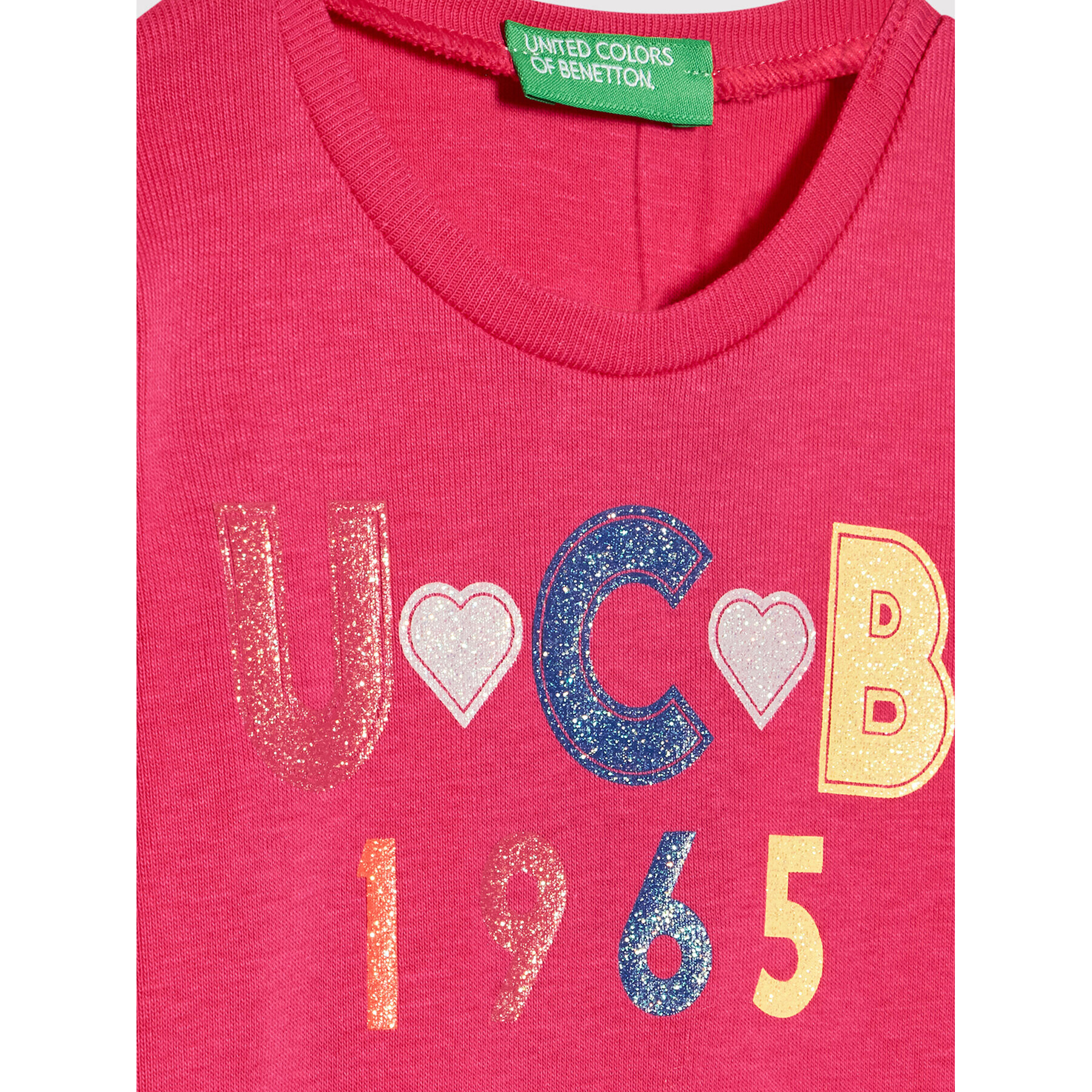 United Colors Of Benetton Bluză 3I9WC151Q Roz Regular Fit - Pled.ro