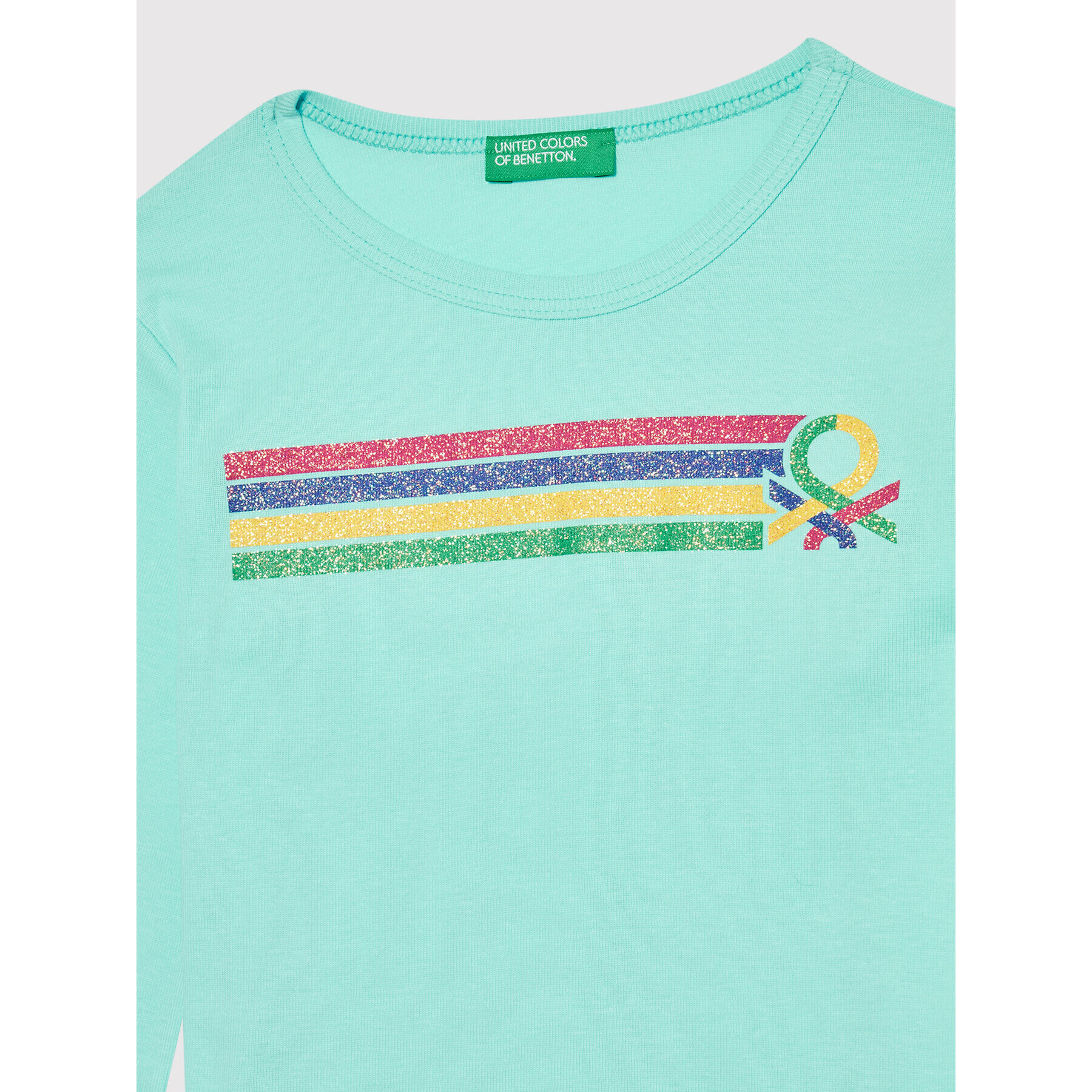 United Colors Of Benetton Bluză 3I9WC154I Albastru Regular Fit - Pled.ro