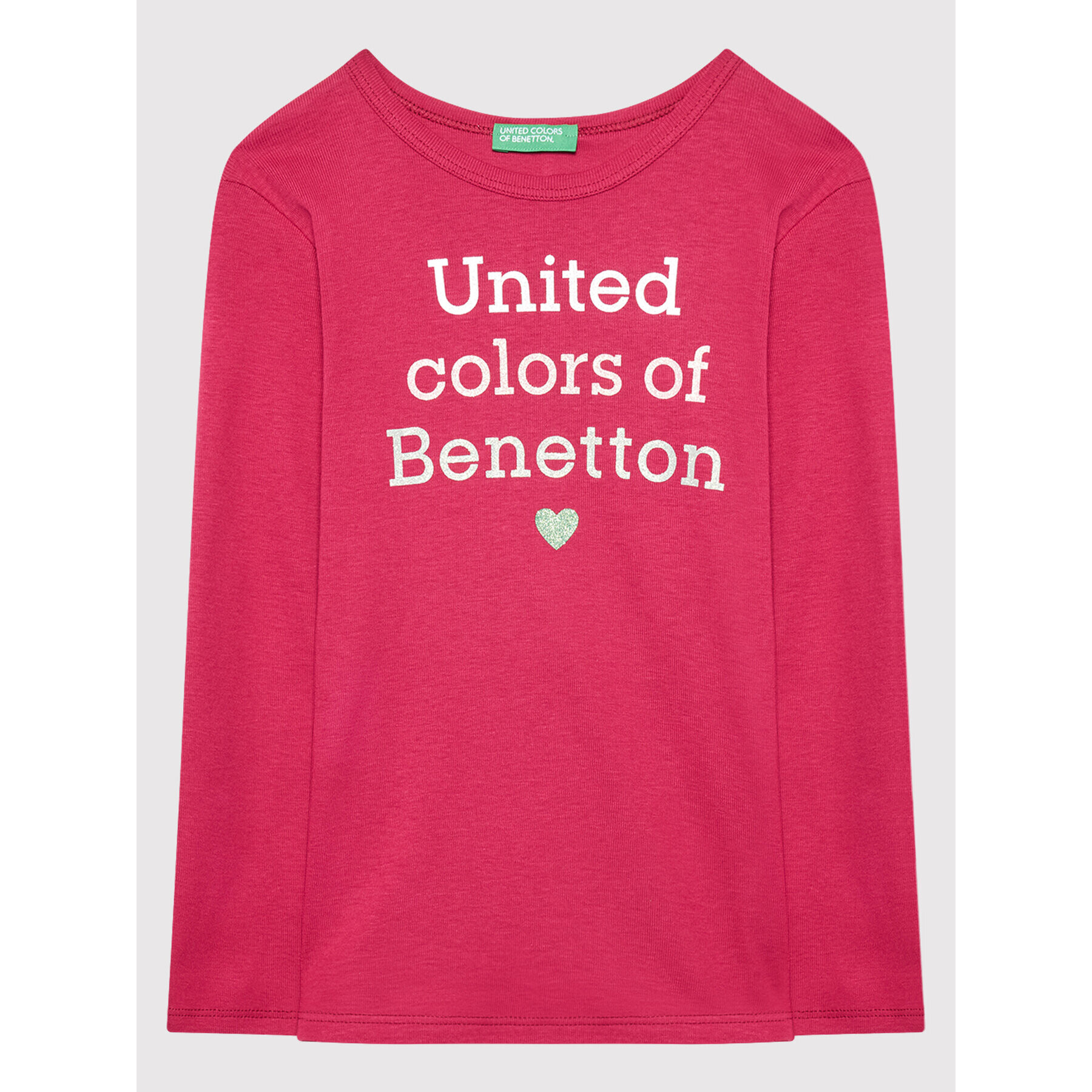 United Colors Of Benetton Bluză 3I9WC15BM Roz Regular Fit - Pled.ro