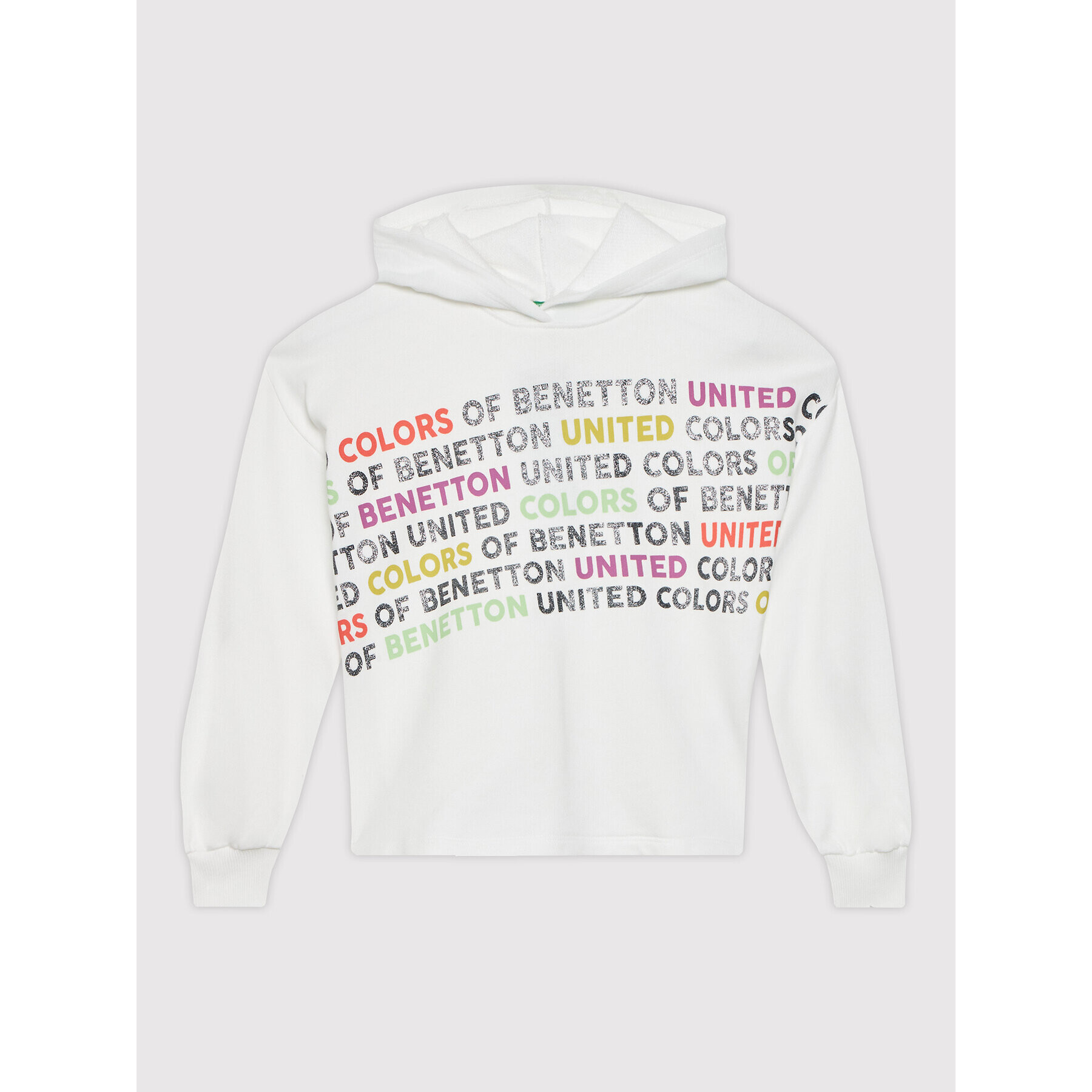 United Colors Of Benetton Bluză 3J68C200C Alb Boxy Fit - Pled.ro