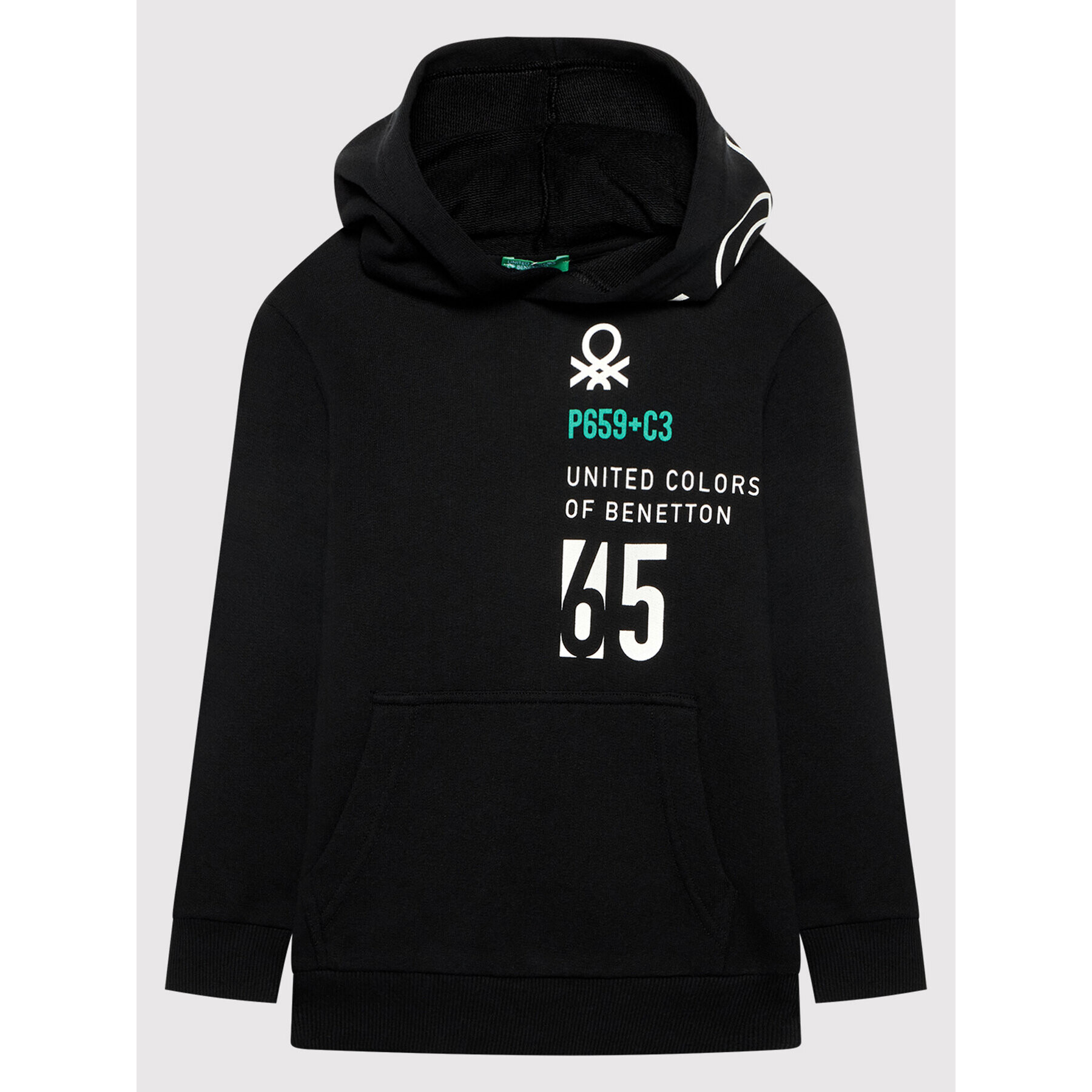 United Colors Of Benetton Bluză 3J68C2285 Negru Regular Fit - Pled.ro