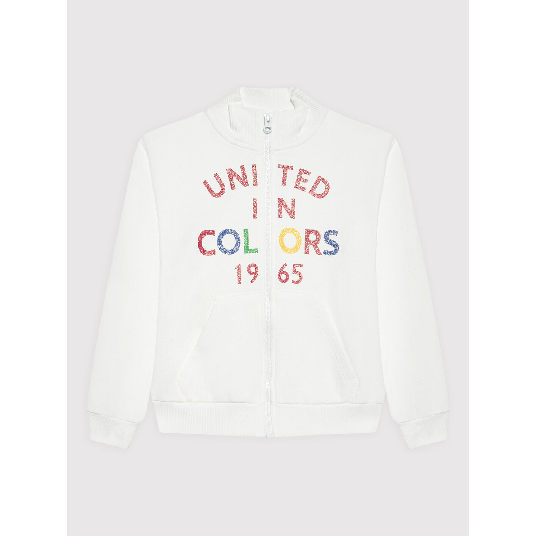 United Colors Of Benetton Bluză 3J68C5933 Alb Regular Fit - Pled.ro