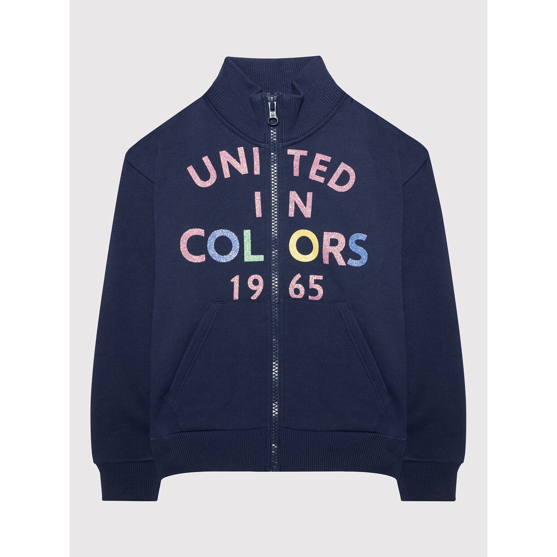 United Colors Of Benetton Bluză 3J68C5933 Bleumarin Regular Fit - Pled.ro