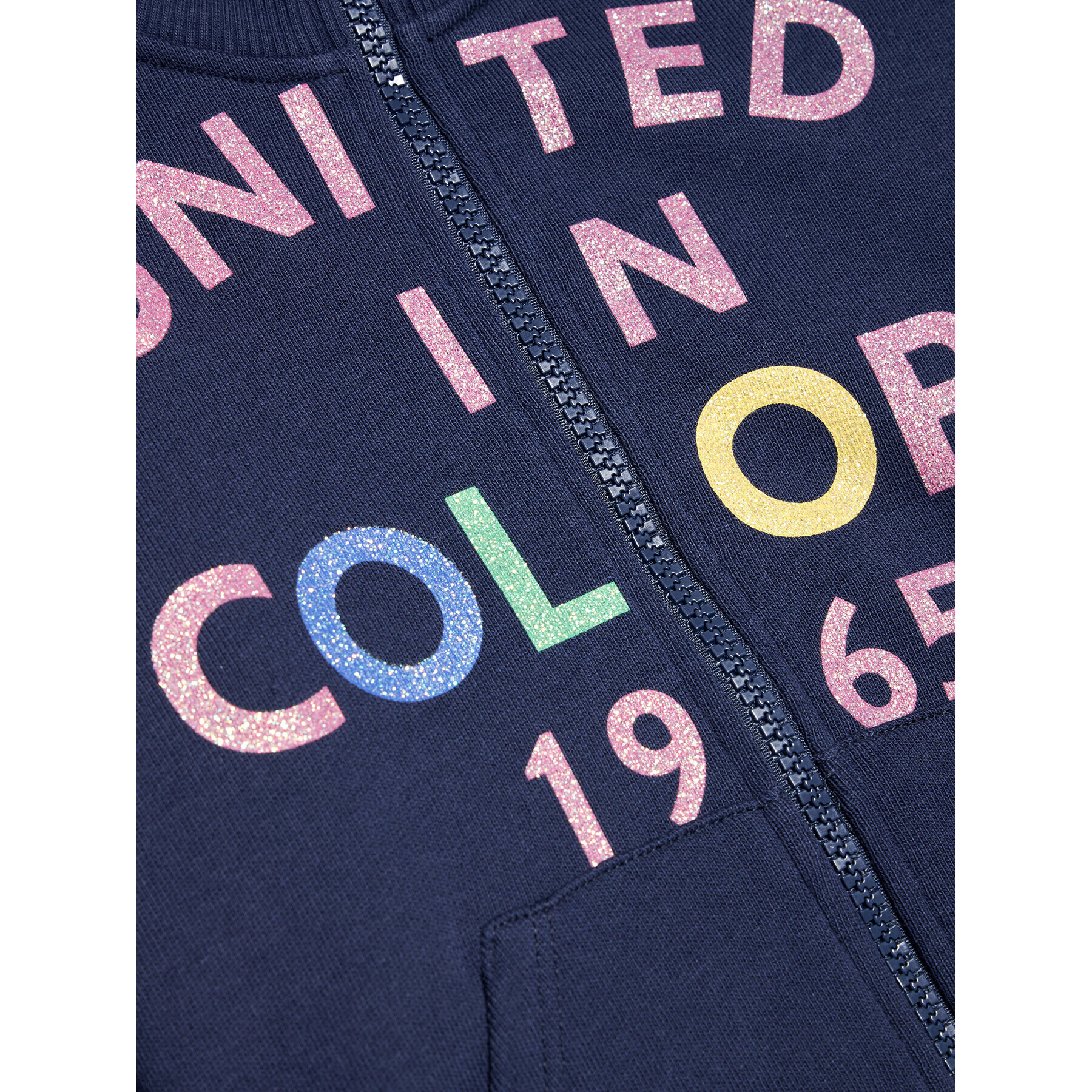 United Colors Of Benetton Bluză 3J68C5933 Bleumarin Regular Fit - Pled.ro