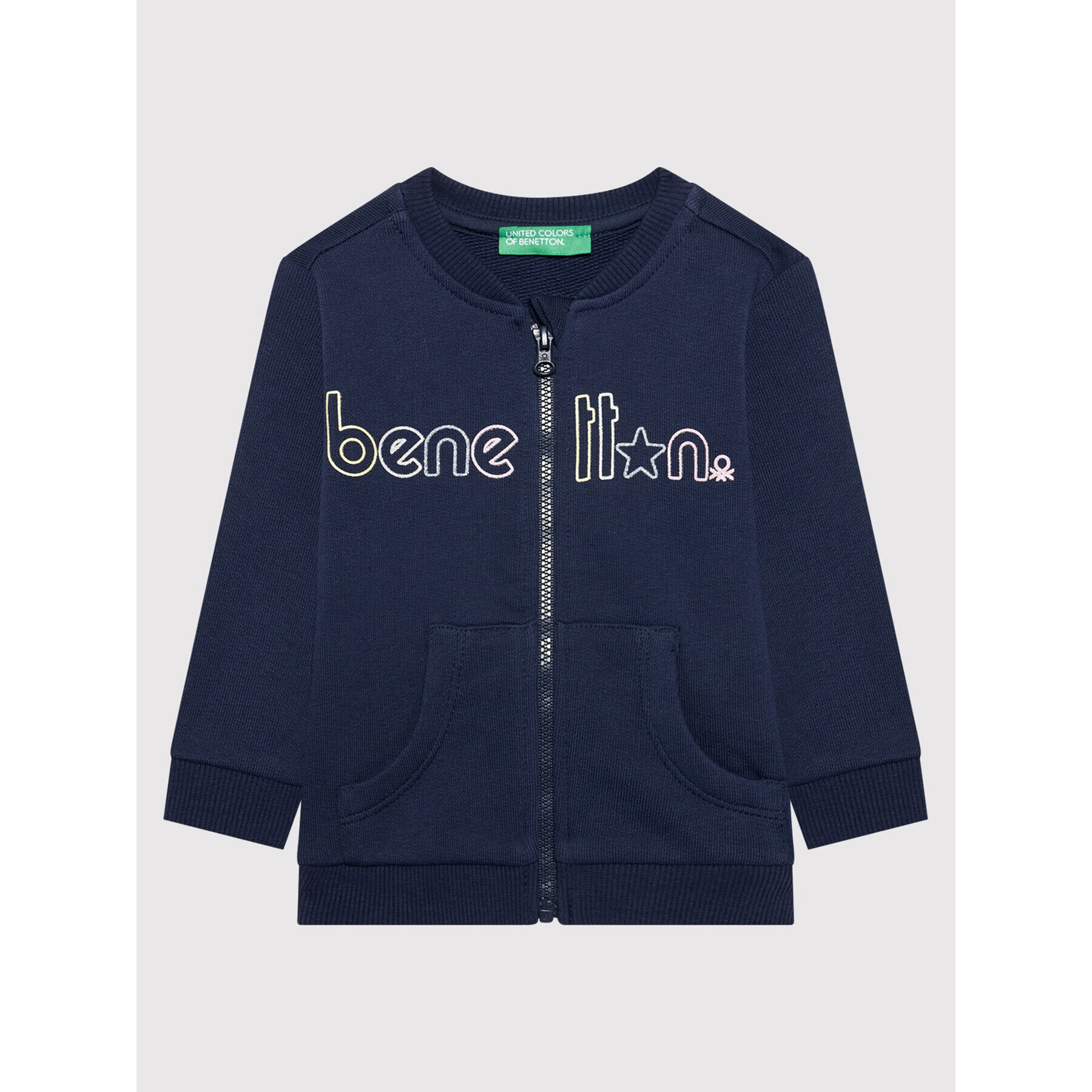 United Colors Of Benetton Bluză 3J70C5978 Bleumarin Regular Fit - Pled.ro