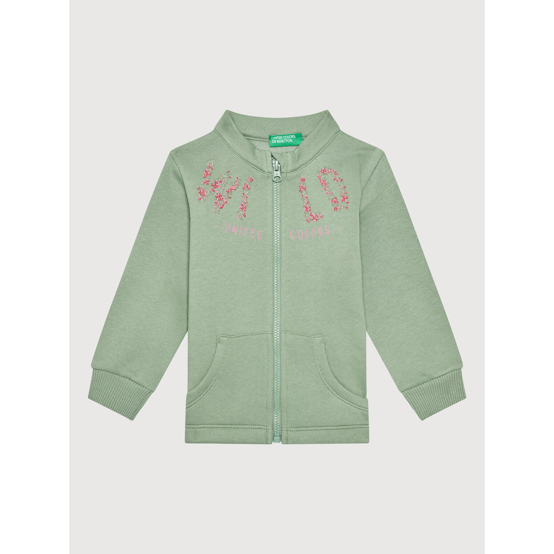 United Colors Of Benetton Bluză 3J73C5003 Verde Regular Fit - Pled.ro