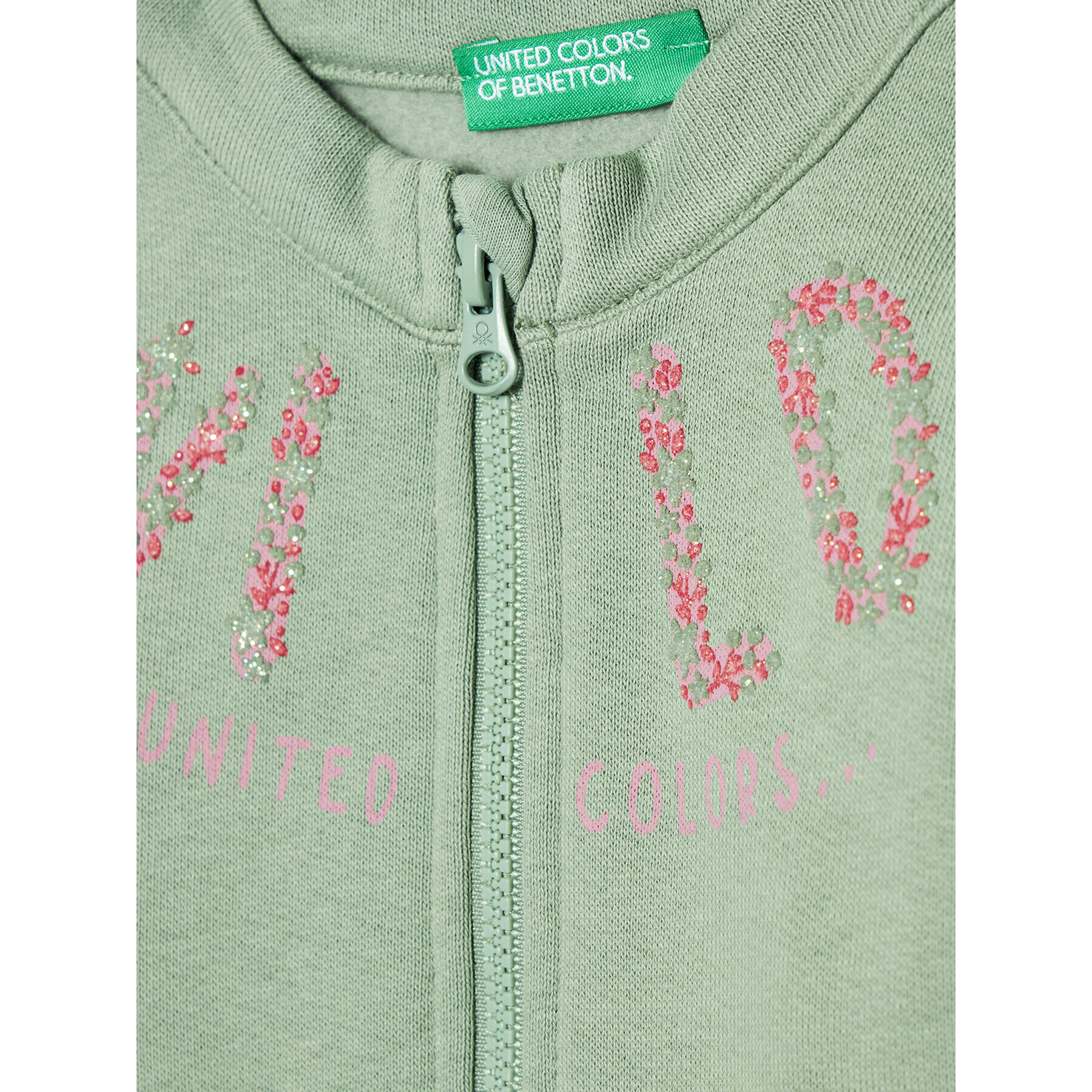 United Colors Of Benetton Bluză 3J73C5003 Verde Regular Fit - Pled.ro