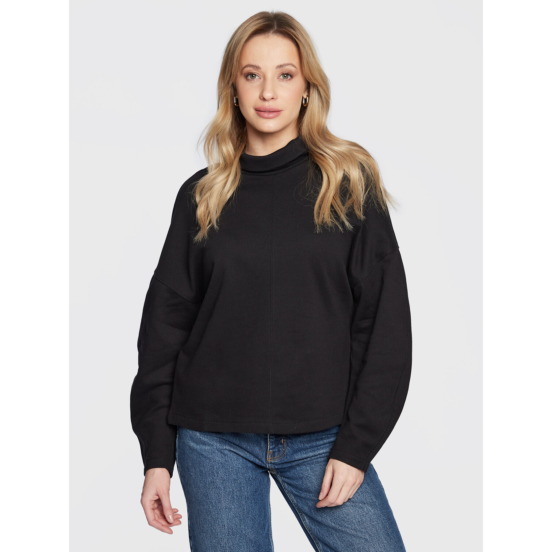 United Colors Of Benetton Bluză 3OOTD200B Negru Relaxed Fit - Pled.ro