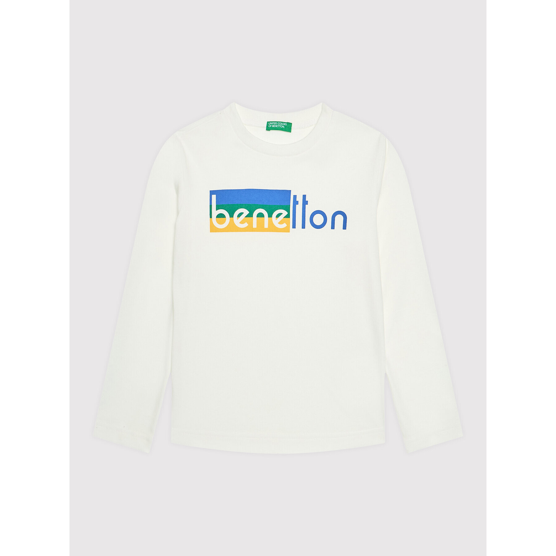 United Colors Of Benetton Bluză 3VTEC15B7 Alb Regular Fit - Pled.ro