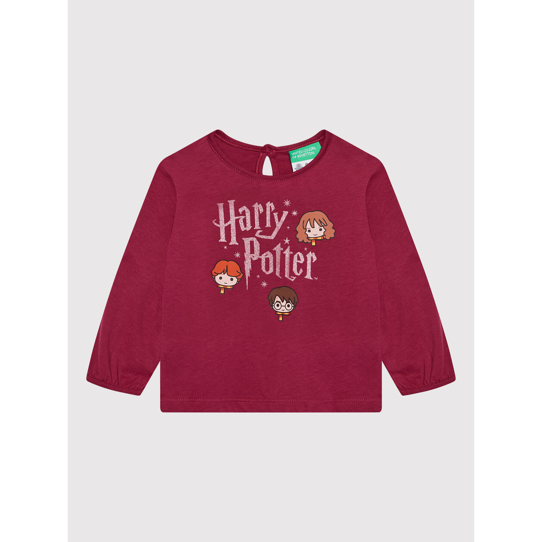 United Colors Of Benetton Bluză HARRY POTTER 3VR5C100E Vișiniu Regular Fit - Pled.ro