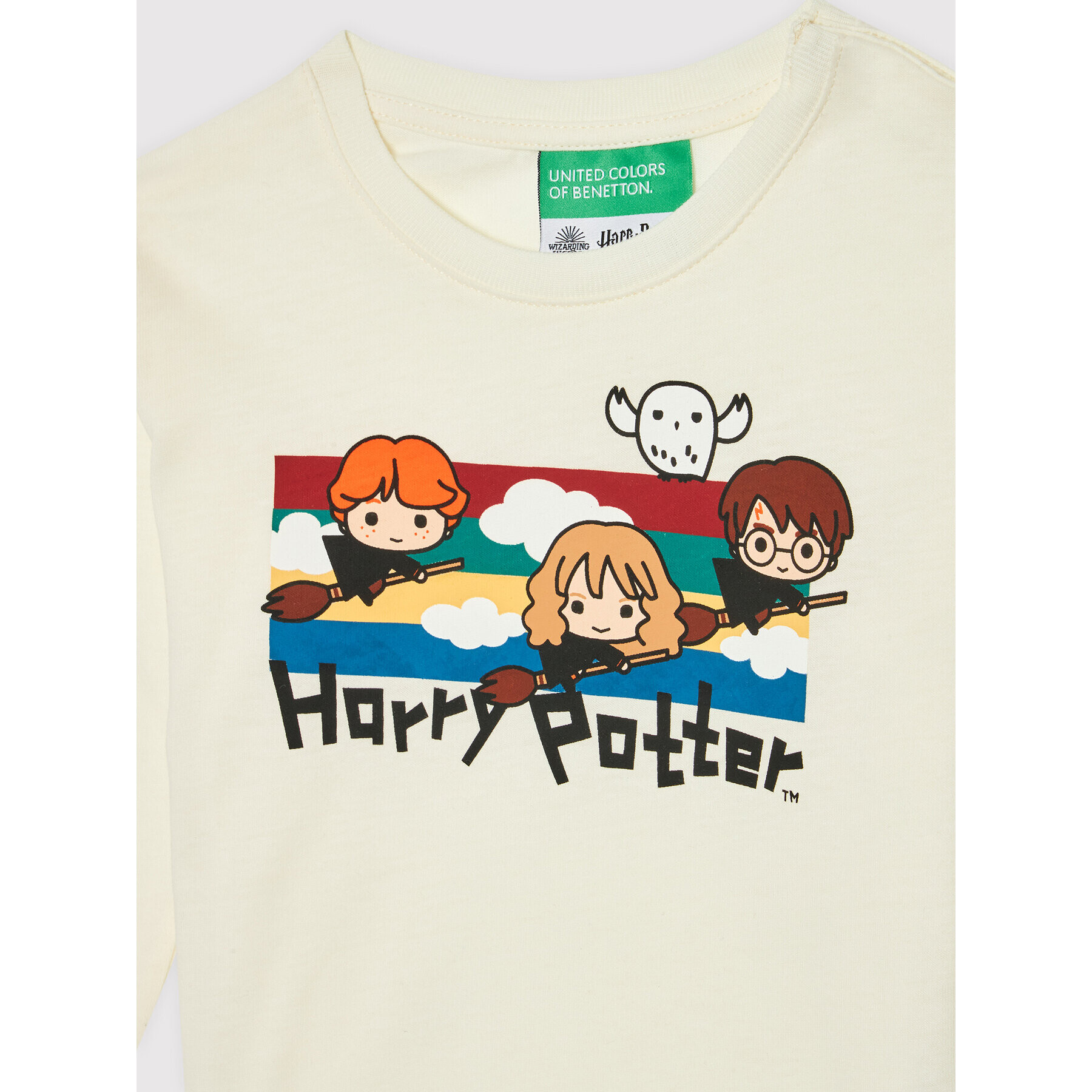 United Colors Of Benetton Bluză HARRY POTTER 3VR5C100N Bej Regular Fit - Pled.ro