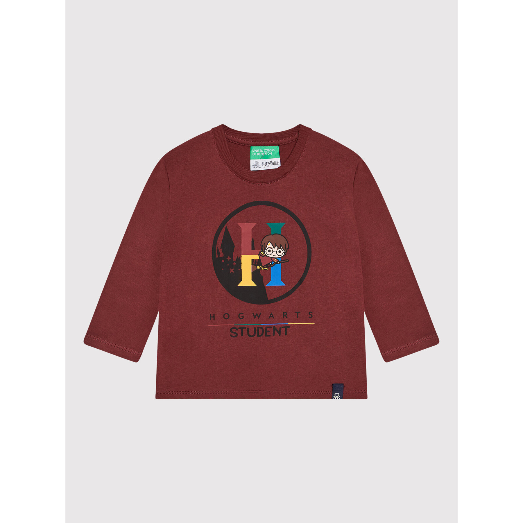 United Colors Of Benetton Bluză HARRY POTTER 3VR5G100A Vișiniu Regular Fit - Pled.ro