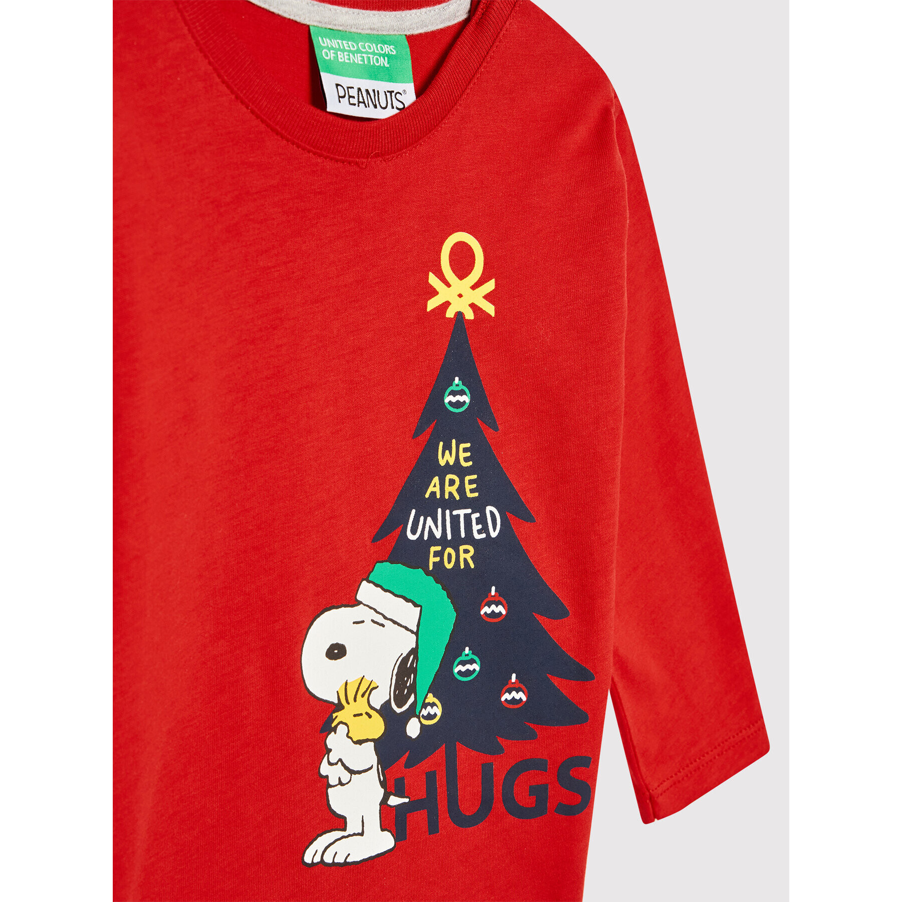 United Colors Of Benetton Bluză PEANUTS 3ATNC15GN Roșu Regular Fit - Pled.ro