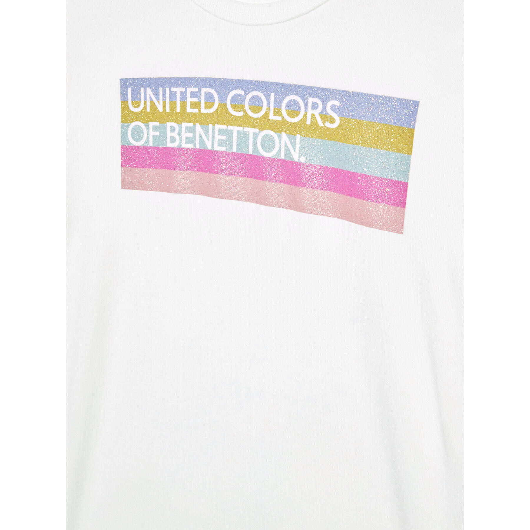 United Colors Of Benetton Bluză 3I9WC105Q Alb Regular Fit - Pled.ro