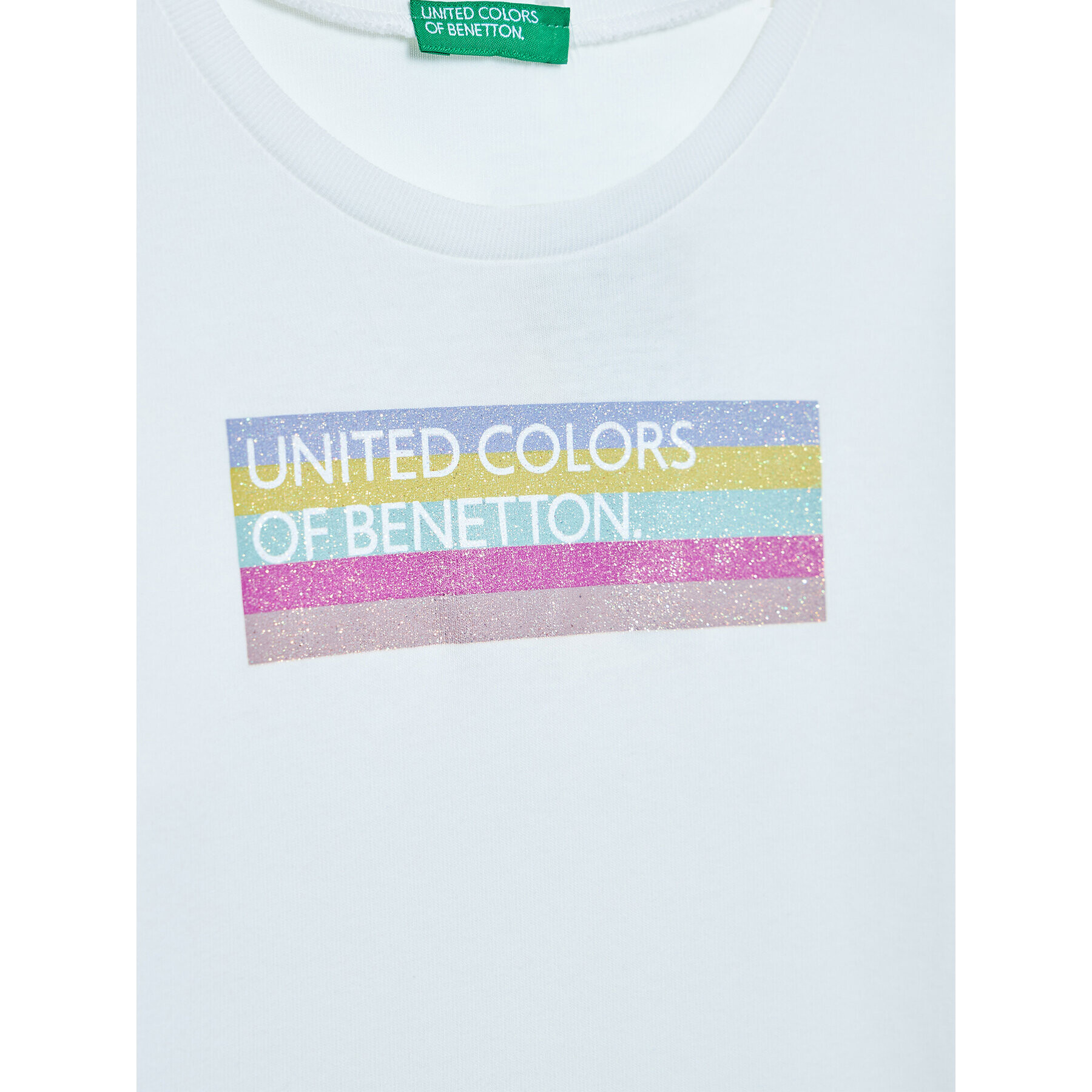 United Colors Of Benetton Bluză 3I9WG104K Alb Regular Fit - Pled.ro