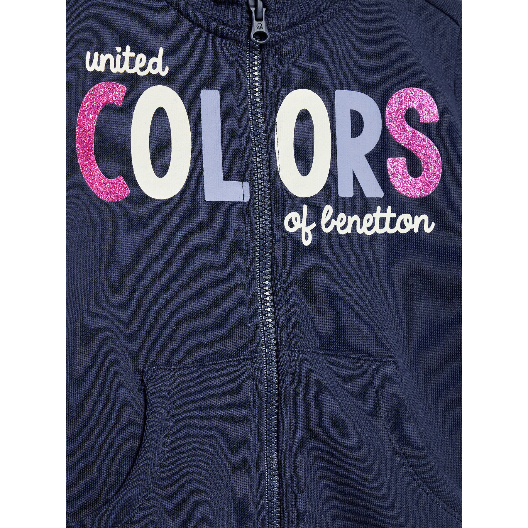 United Colors Of Benetton Bluză 3J70G500V Bleumarin Regular Fit - Pled.ro