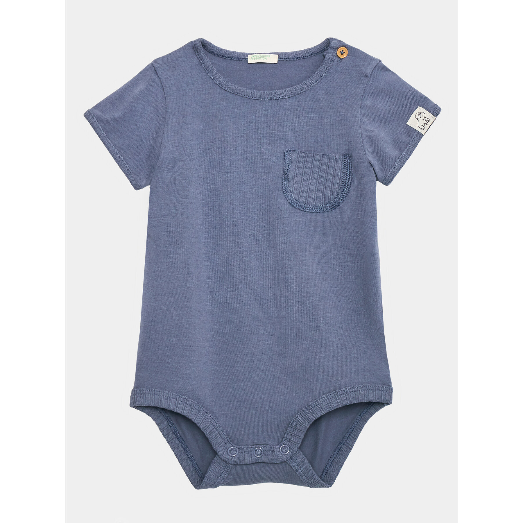 United Colors Of Benetton Body pentru copii 3P4ZAB00B Albastru Regular Fit - Pled.ro